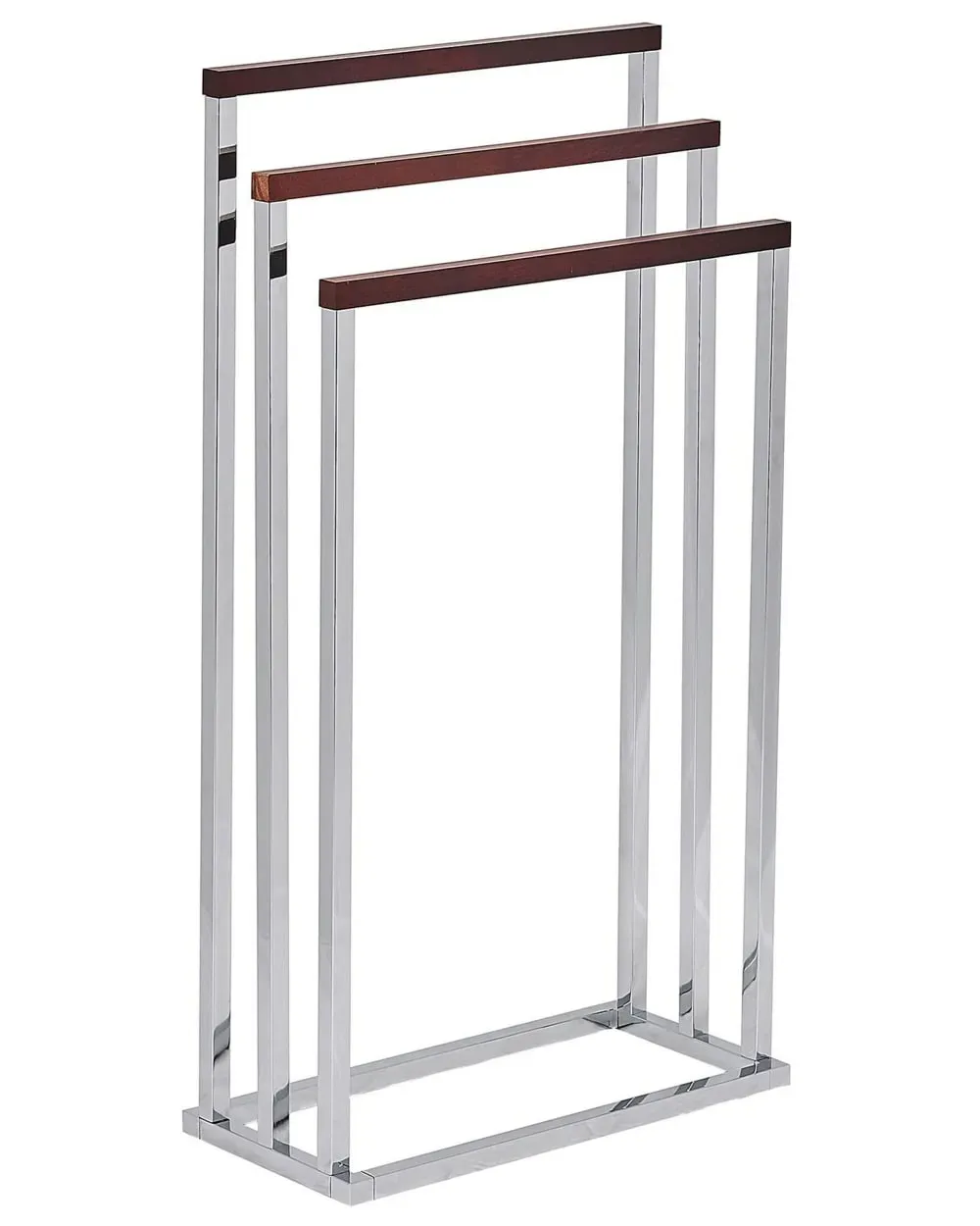 Porte-serviettes métal argenté