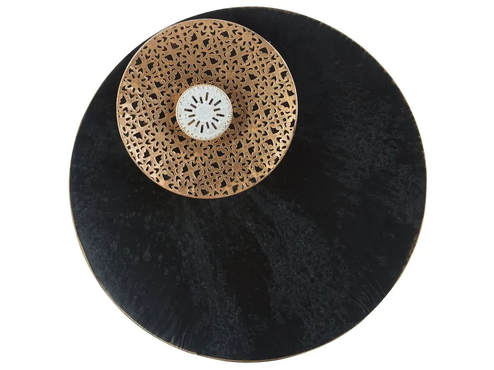 Décoration murale métal 49 cm noir