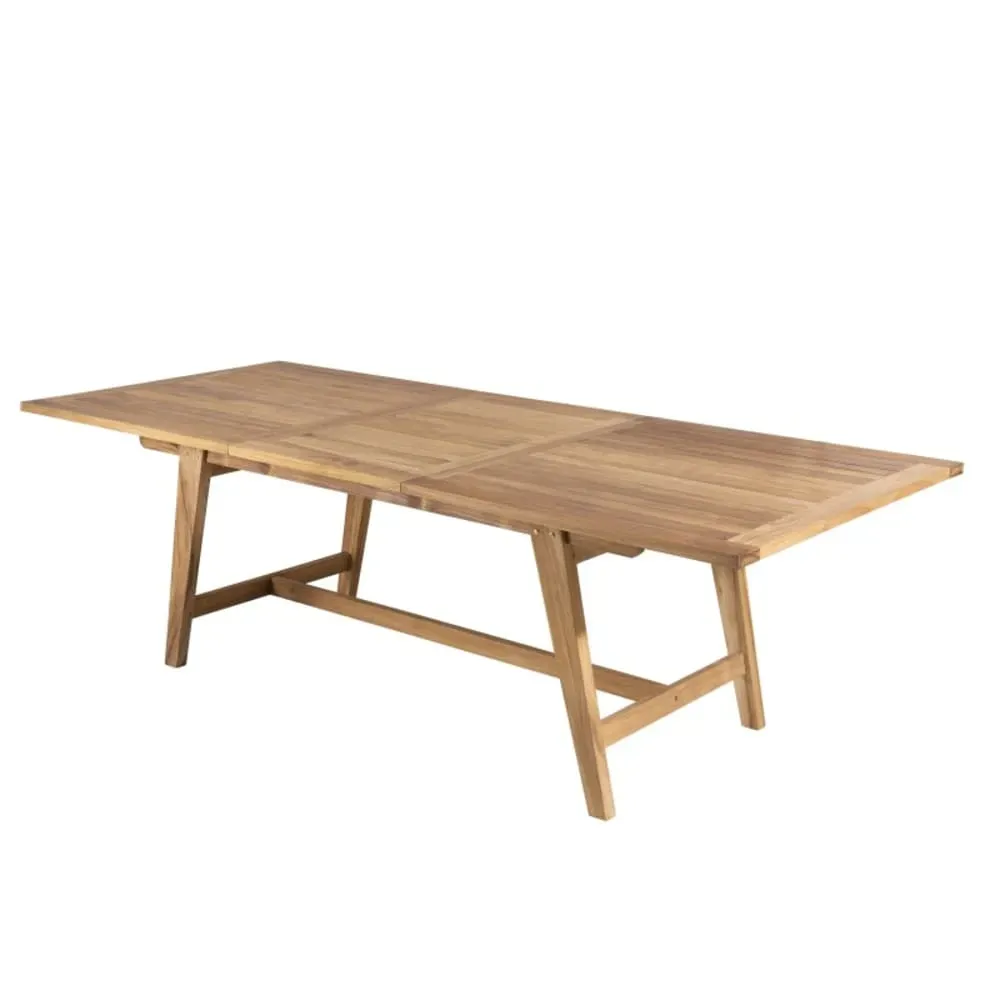 Table de jardin extensible en teck 8/10 personnes L. 240 cm