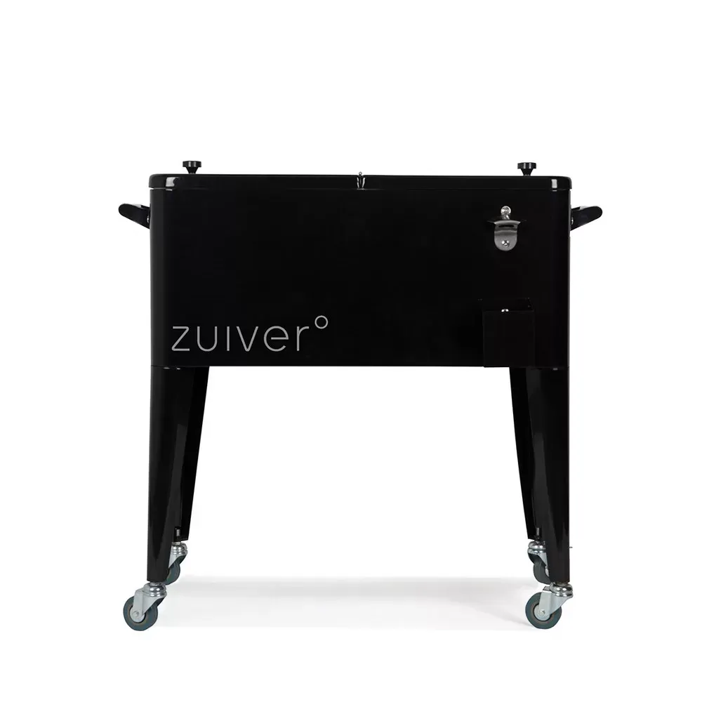 Glacière à roulettes métal - Noir