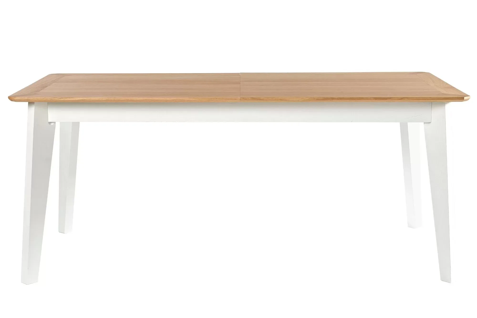 Table rectangulaire extensible en chêne L180/260 blanc