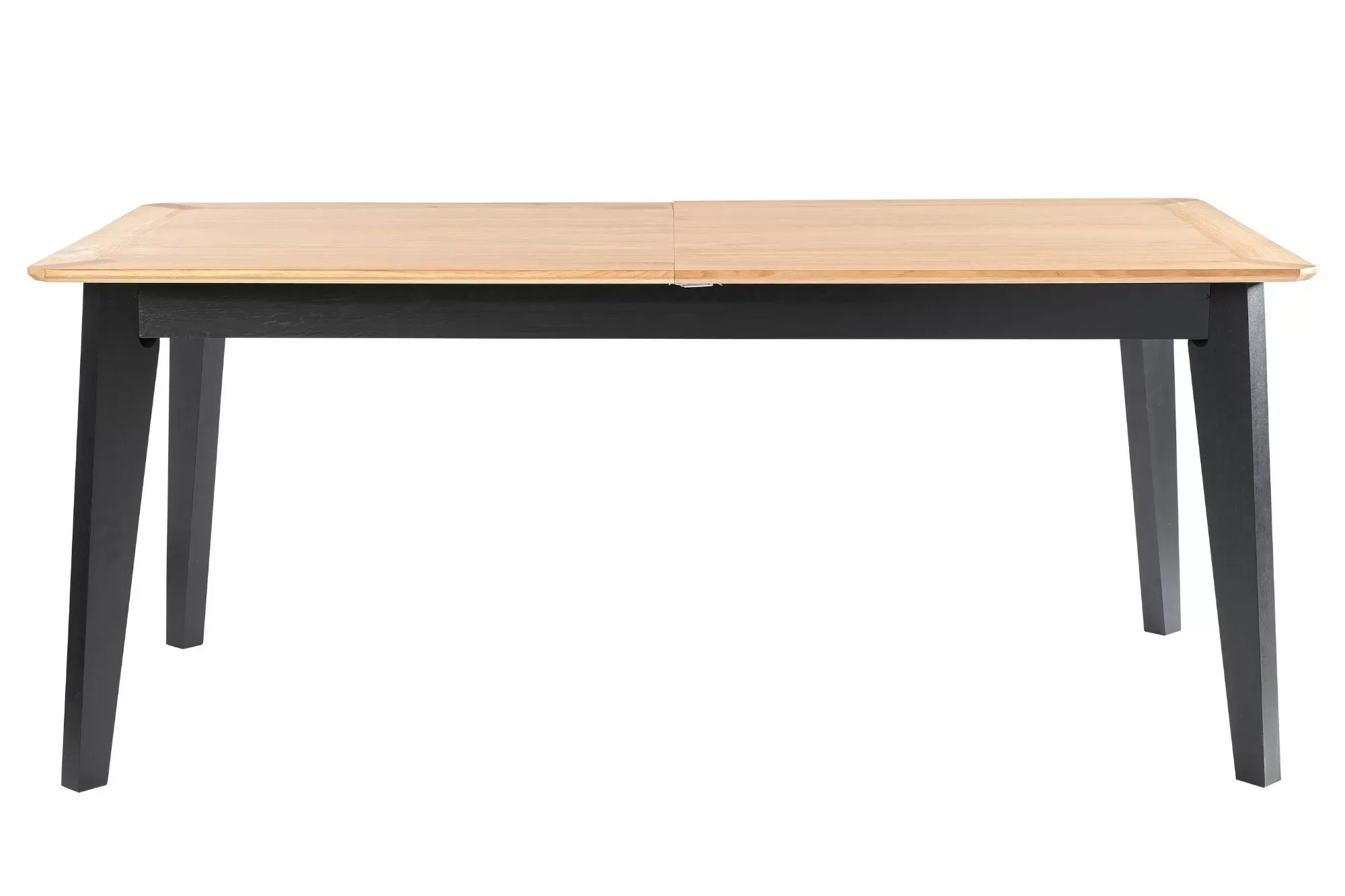 Table rectangulaire extensible en chêne L180/260 noir