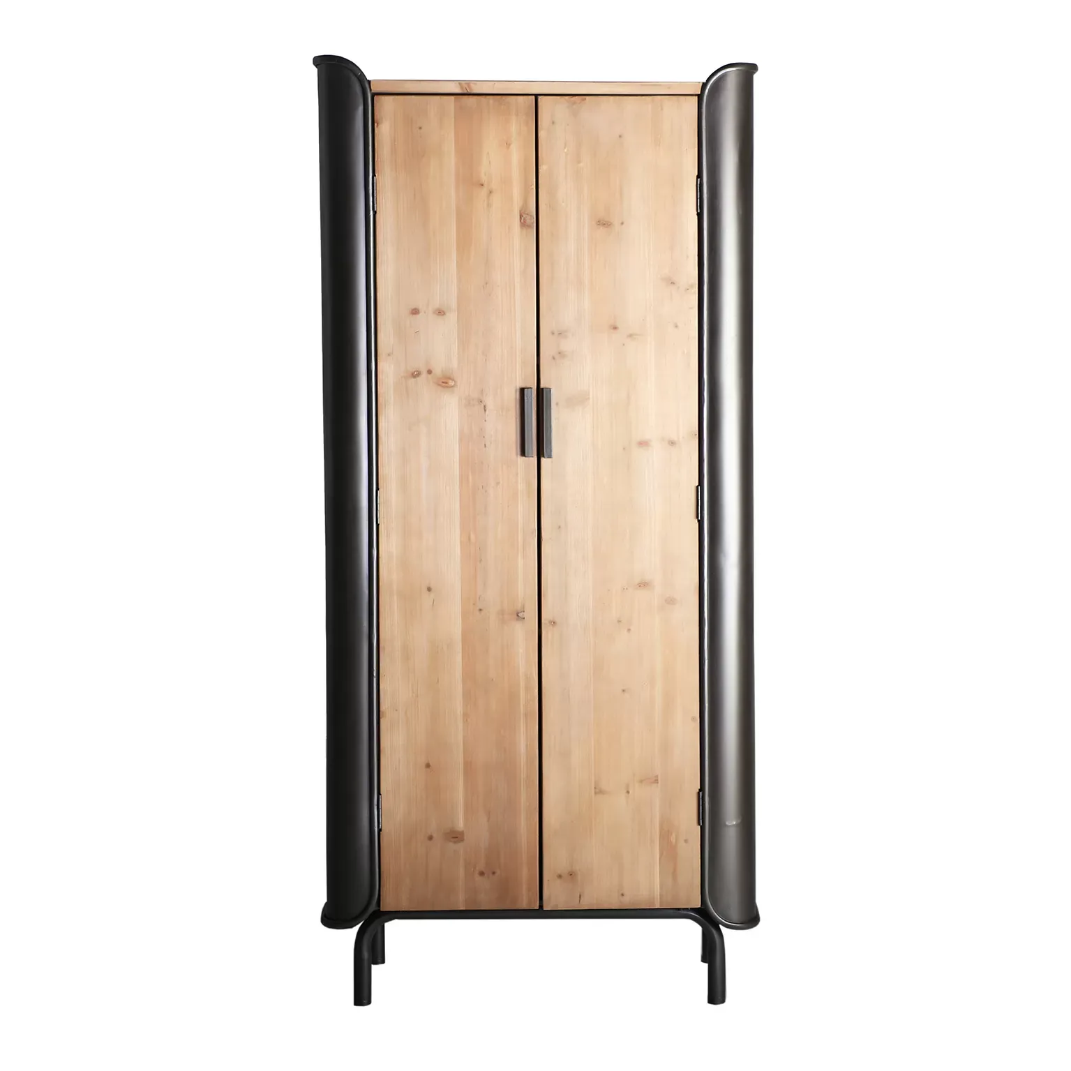 Armoire en bois de sapin marron 81x40x171 cm