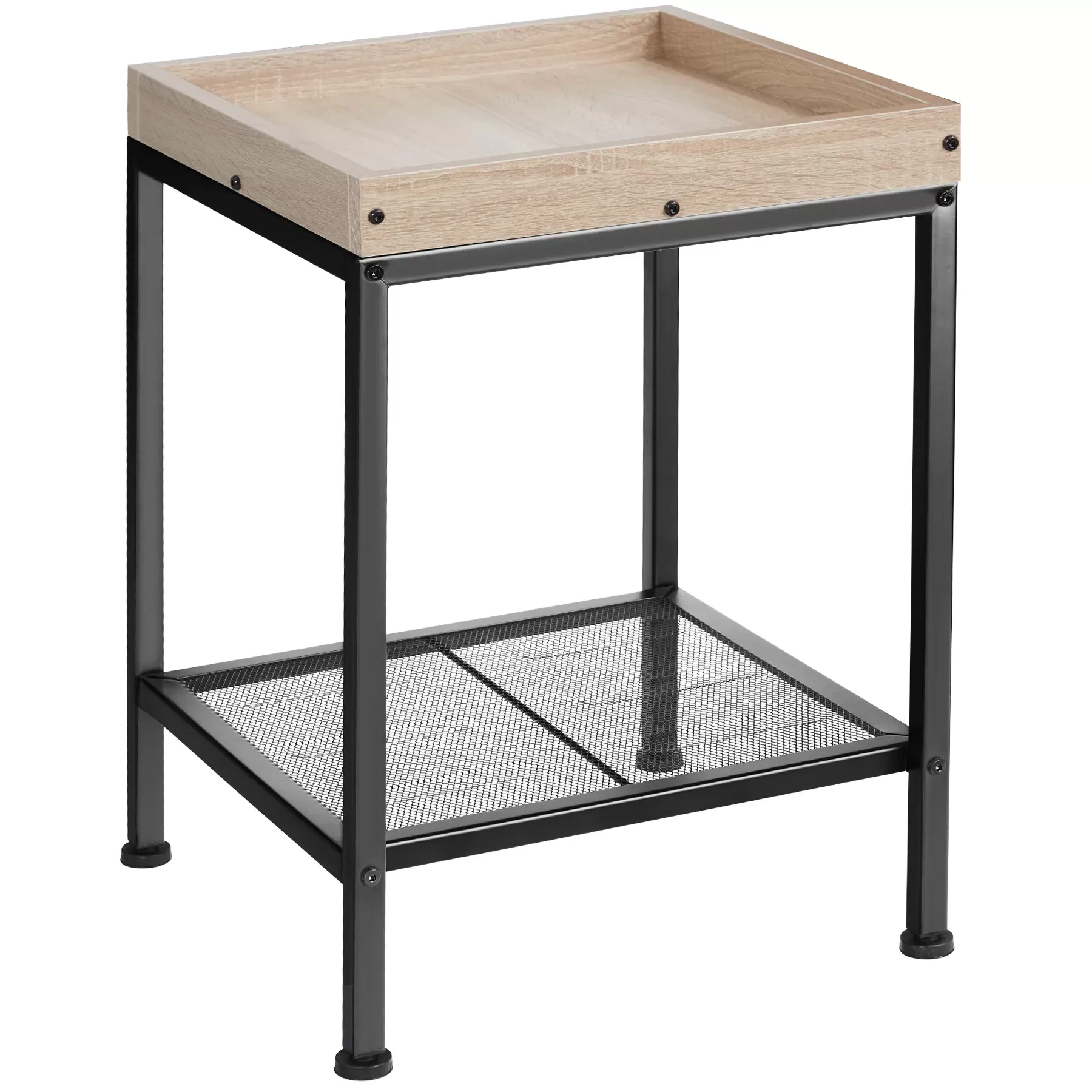 Table d'appoint Style industriel 415 x 41 x 56 cm bois clair