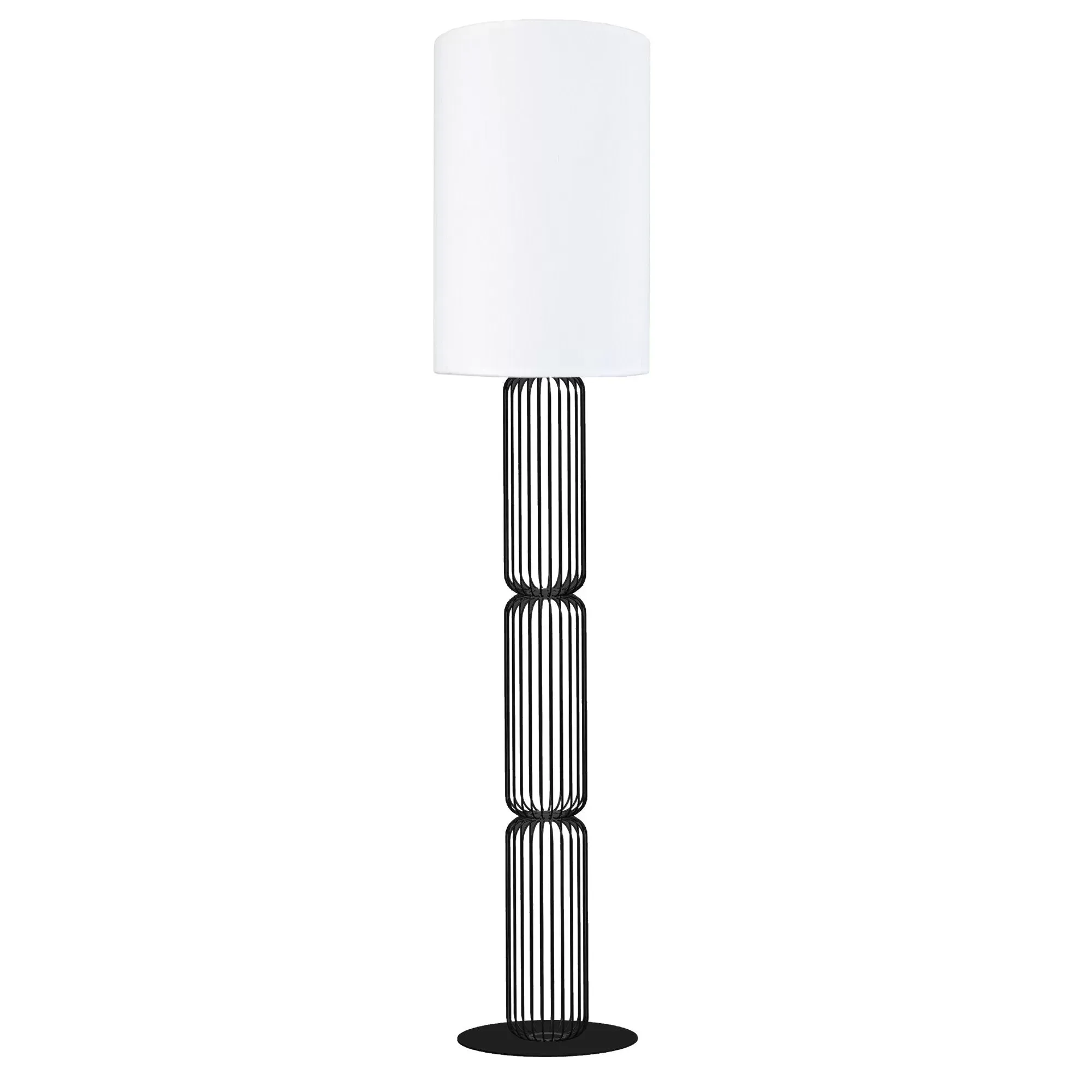 Lampadaire  métal,Noir ,H155xD30xP30cm