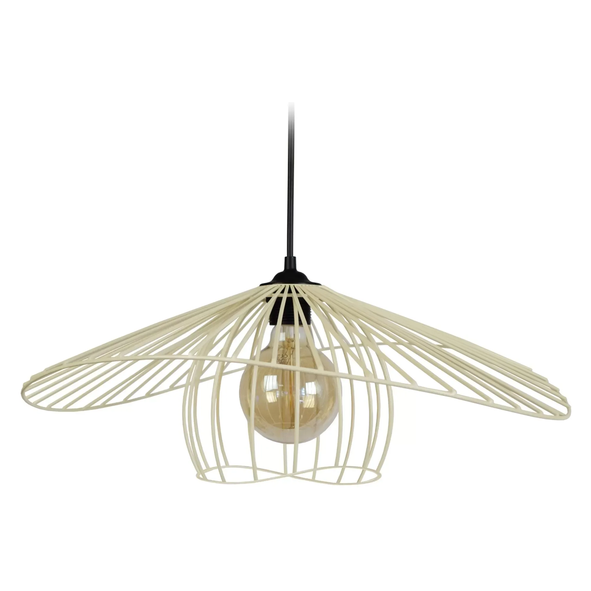 *SUSPENSION TOSEL ,métal,Beige, H 80xD45x P 50cm