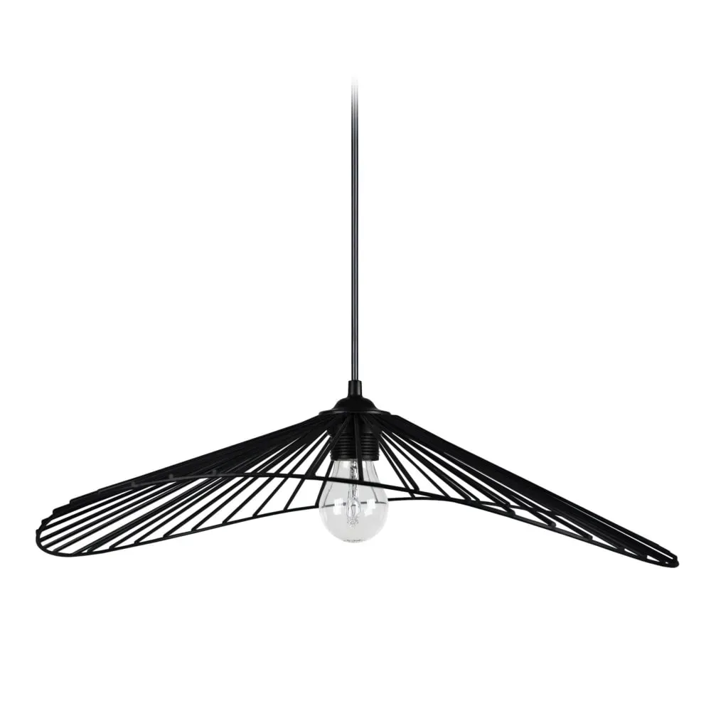 Suspension  métal,Noir , H 70xD44xP50cm