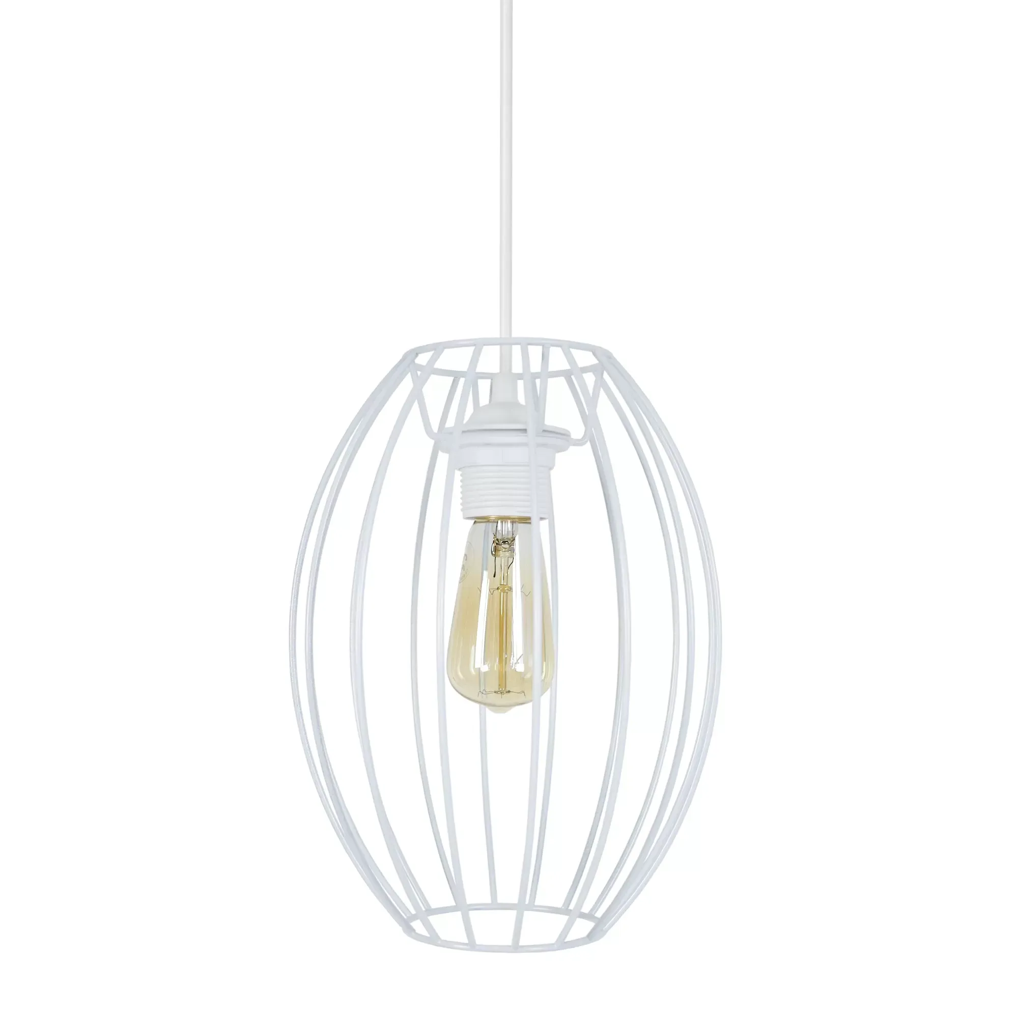 Suspension  métal,Blanc ,H85xD19xP19cm