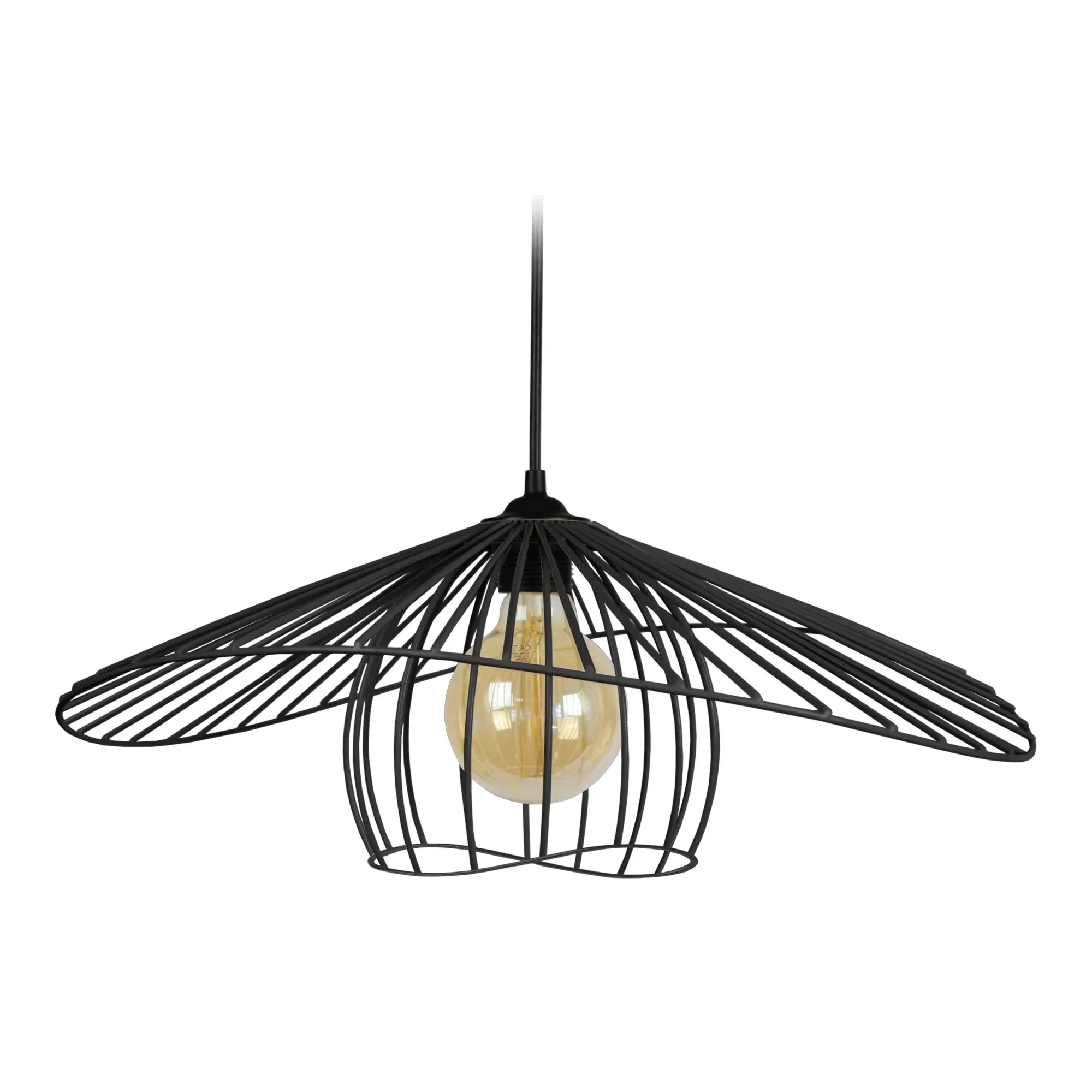 Suspension  métal,Noir ,H80x D45xP50cm