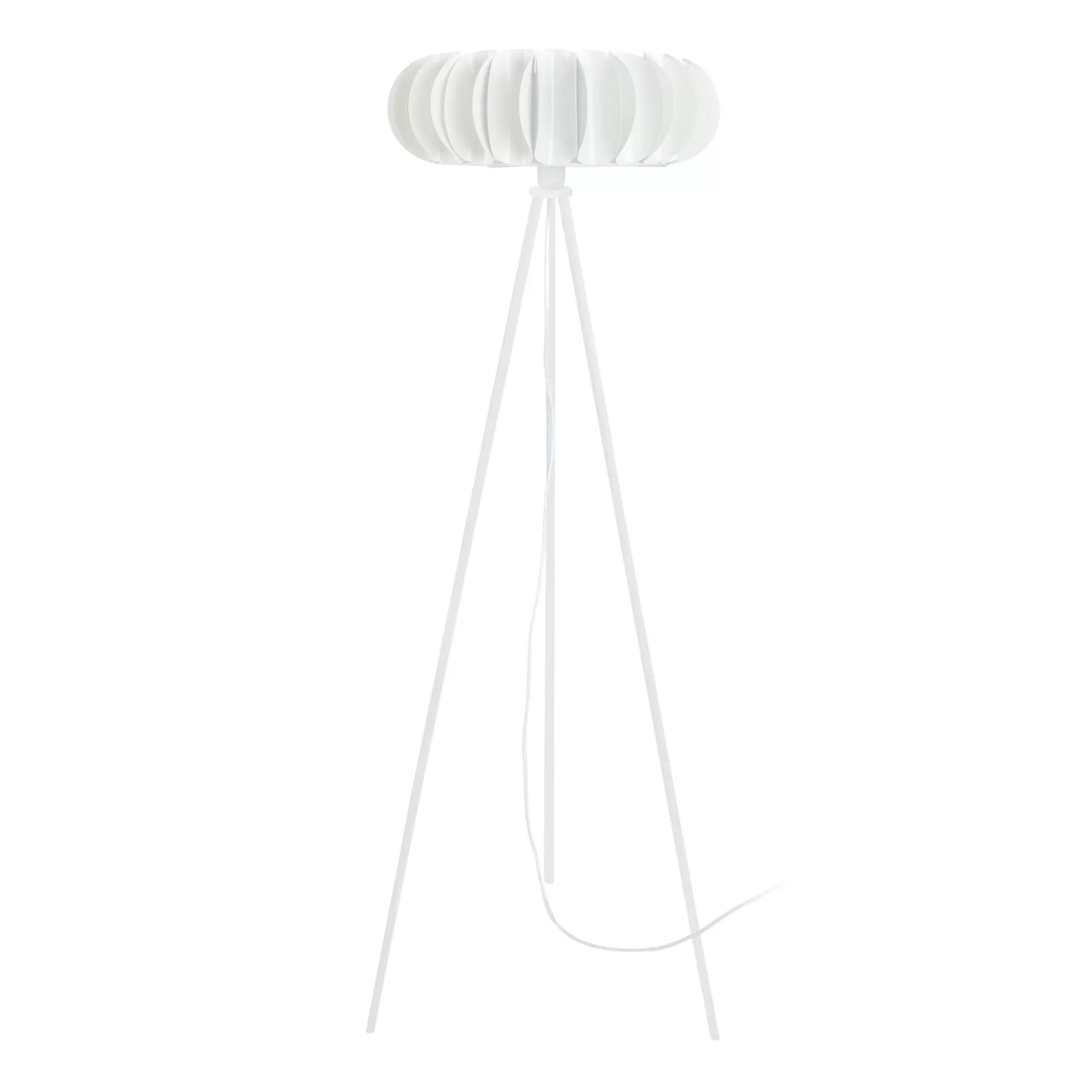 Lampadaire  métal,Blanc  ,H165xD40xP40cm