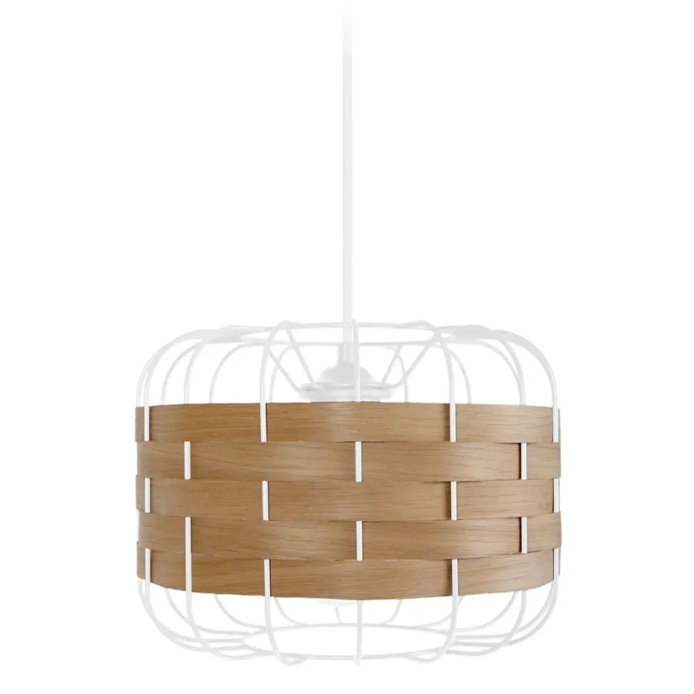 Suspension  métal,Blanc   ,H 80x D25xP25cm