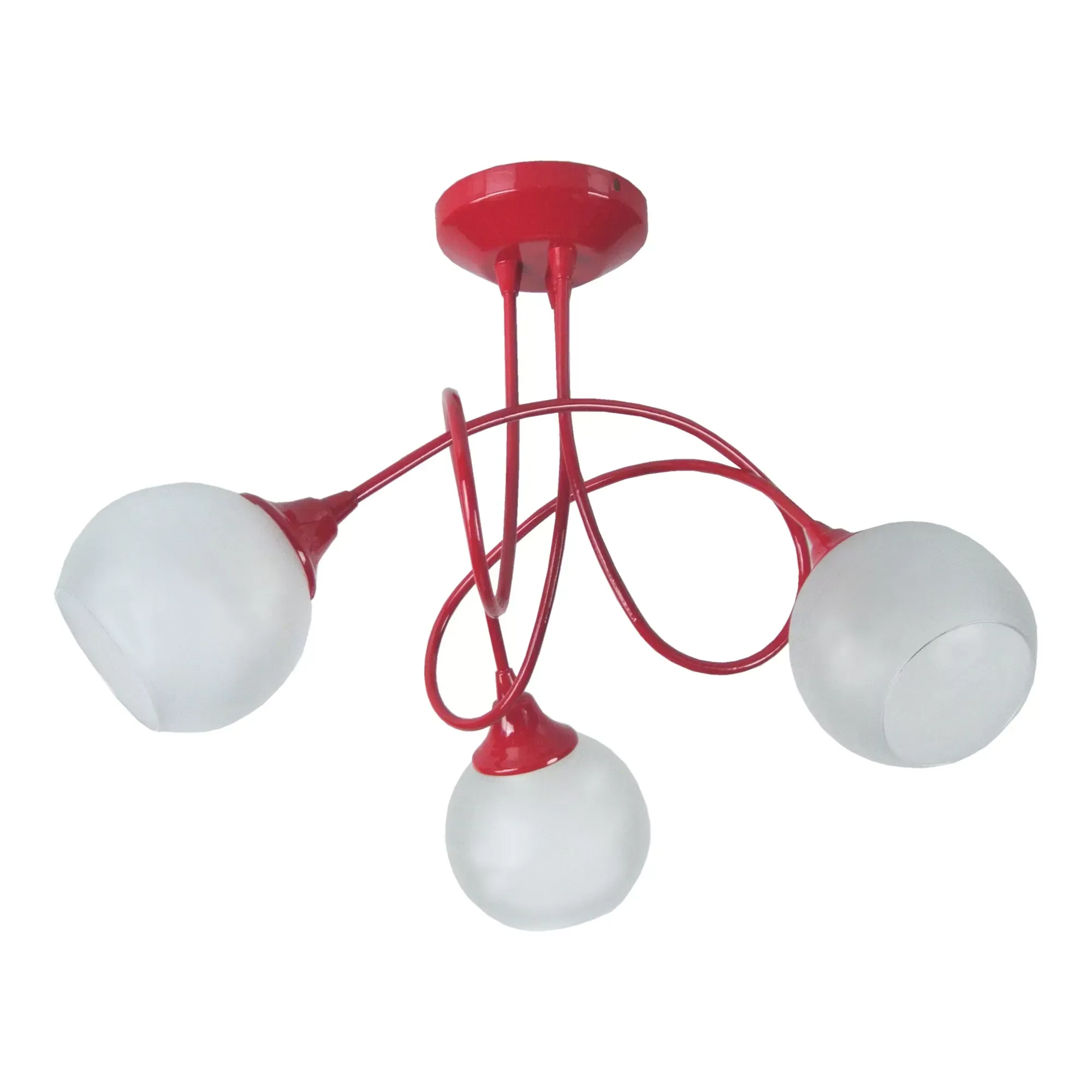 Lustre métal rouge