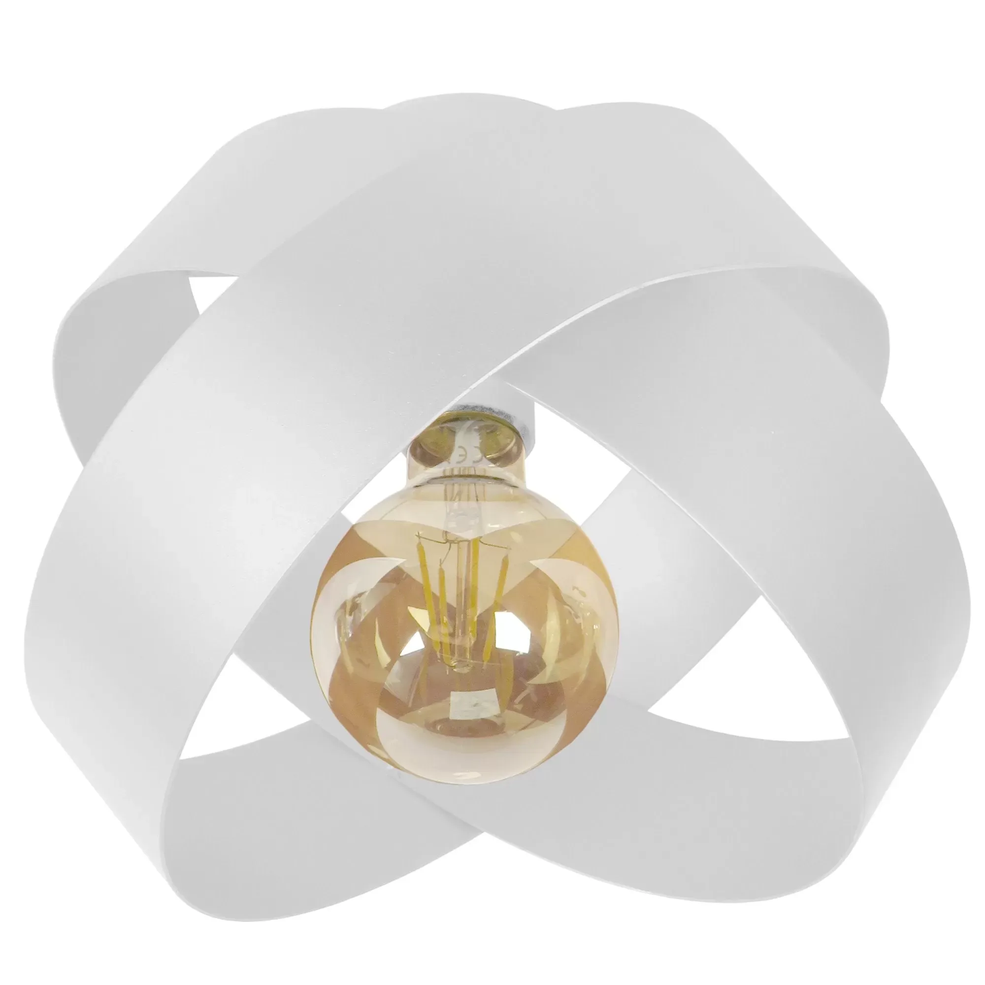 Plafonnier  métal,Blanc  ,H 22x D25xP25cm