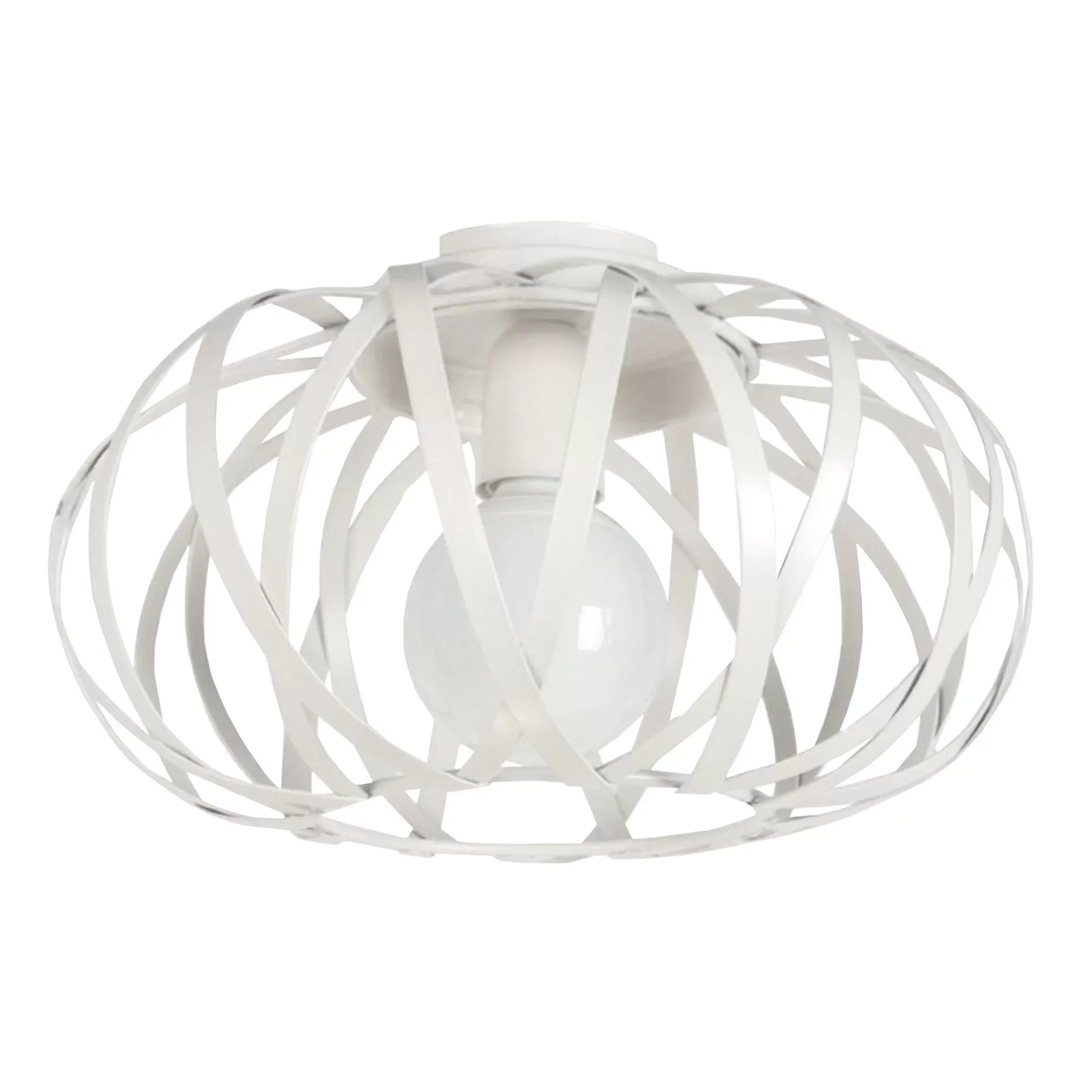 Plafonnier  métal,Blanc  ,H22xD35xP35cm