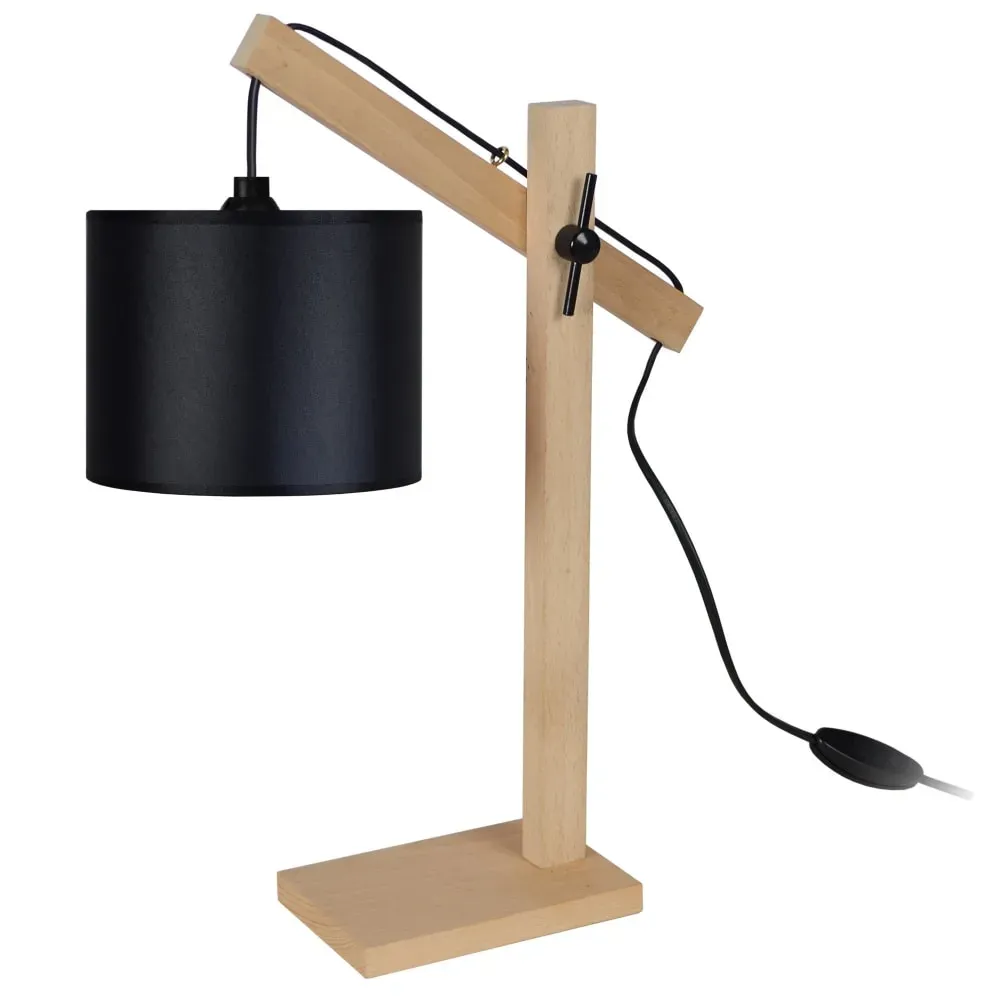 Lampes à poser bureau bois,naturel,H50xD15xP27 cm