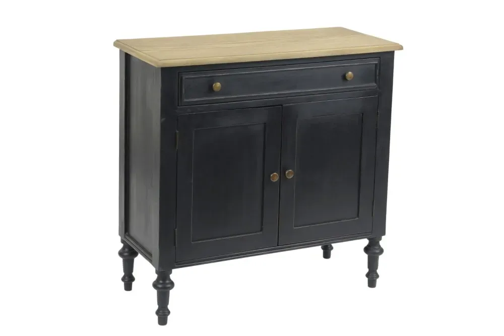 Buffet en bois 2 portes 1 tiroir