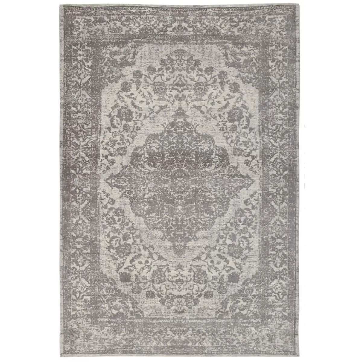 Tapis de salon en coton gris 160x230 cm