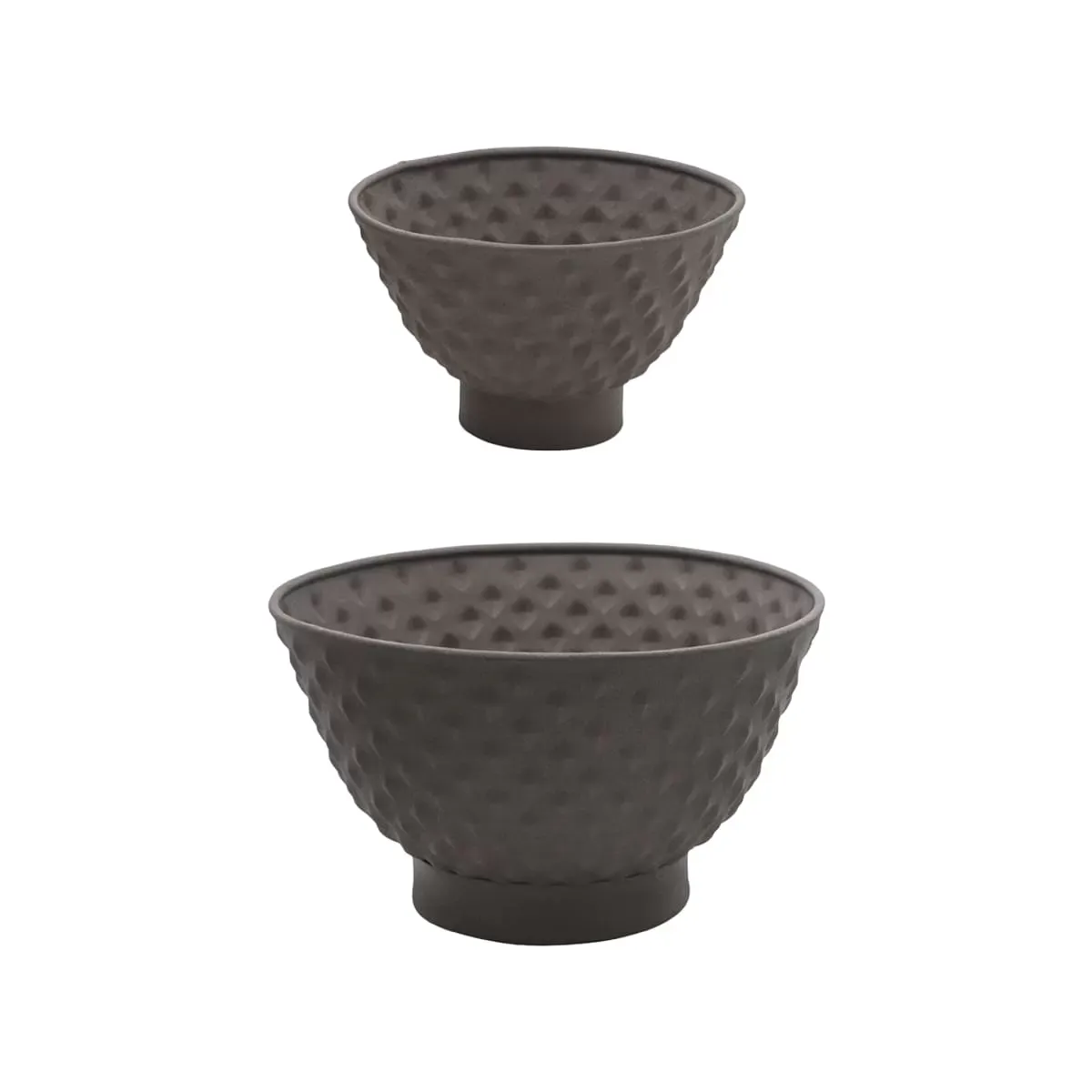 Set de 2 cache-pots décoratifs en fer D35