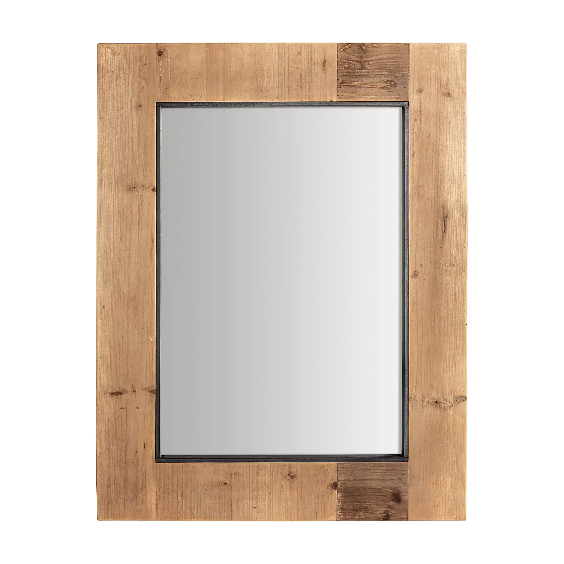 Miroir en bois de sapin marron 68x4x88 cm