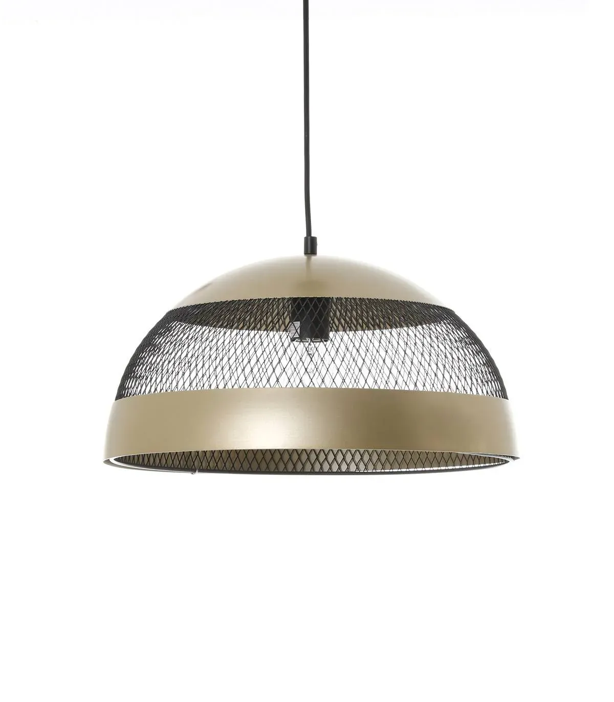 suspension en métal noir, d. 40 cm