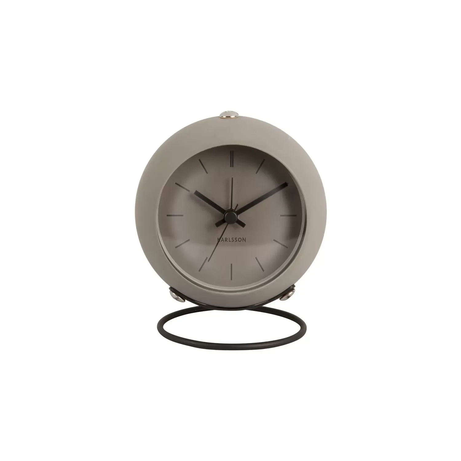 Réveil fer gris Ø9,5cm