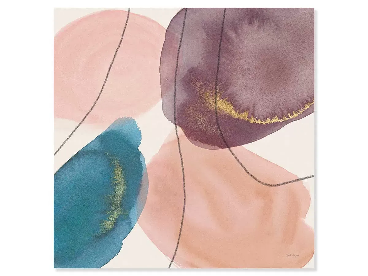 Tableau pétale passion imprimé sur toile 80x80 cm