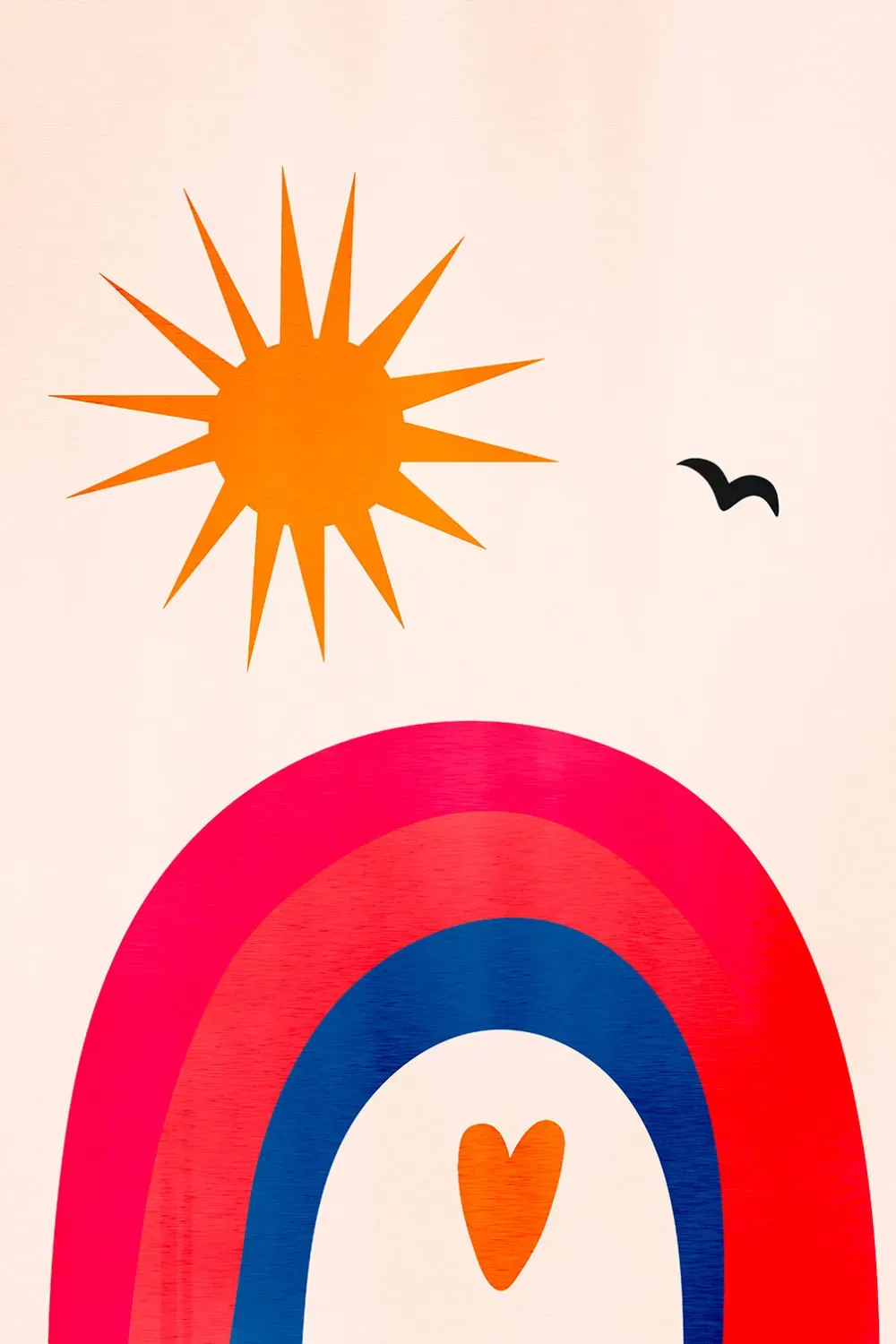 Tableau belle journée! imprimé sur toile 60x90 cm