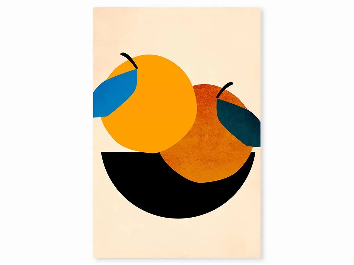 Tableau cuisine pommes imprimé sur toile 60x90 cm