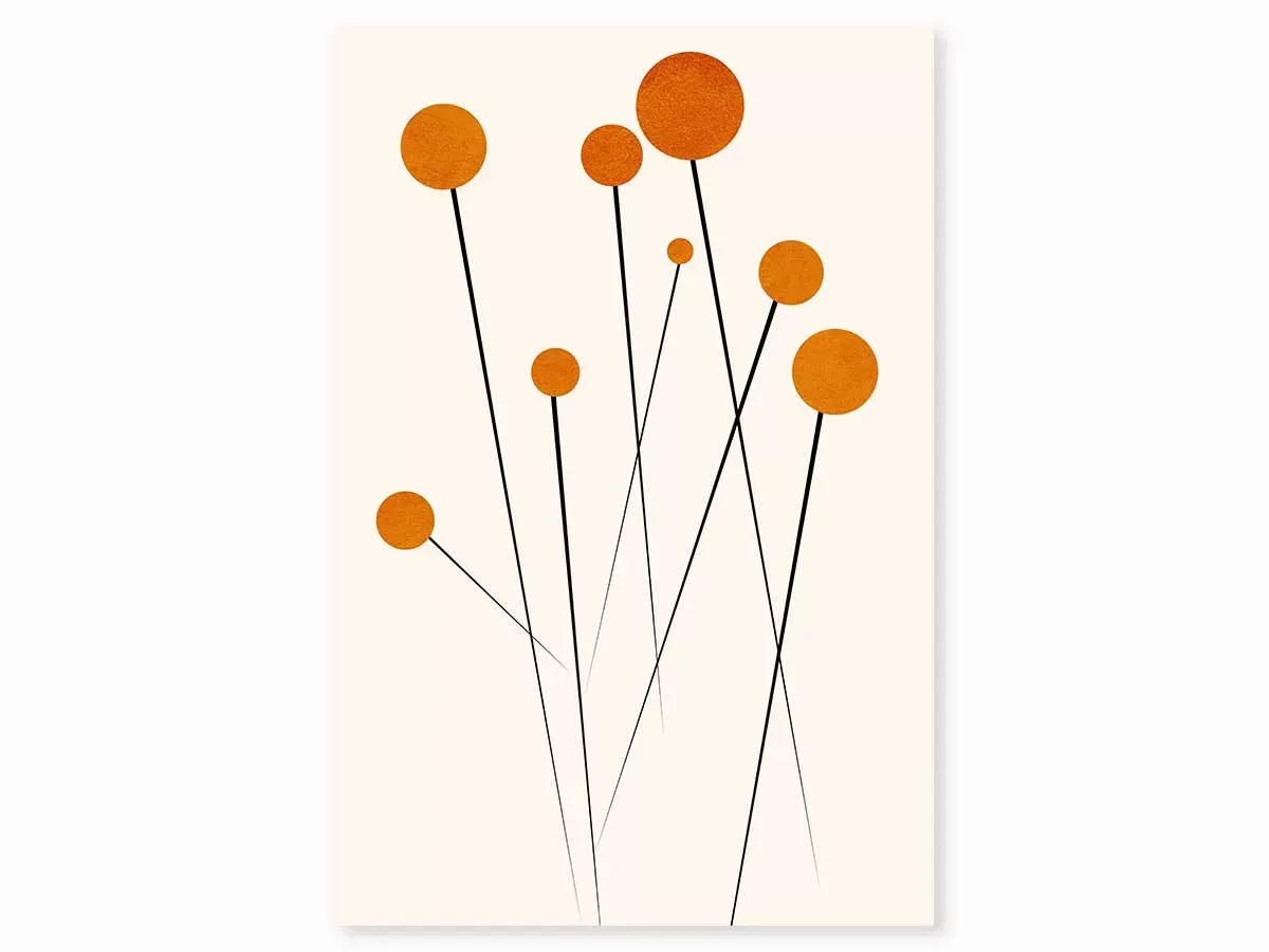 Tableau fleurs Waterflower dancing imprimé sur toile 30x45 cm