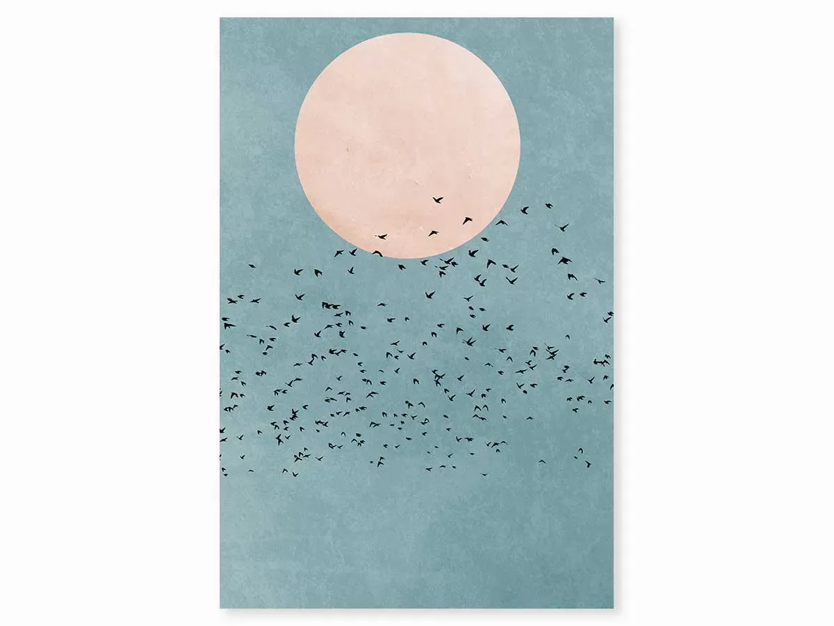 Tableau paysage beauté du jour imprimé sur toile 60x90 cm