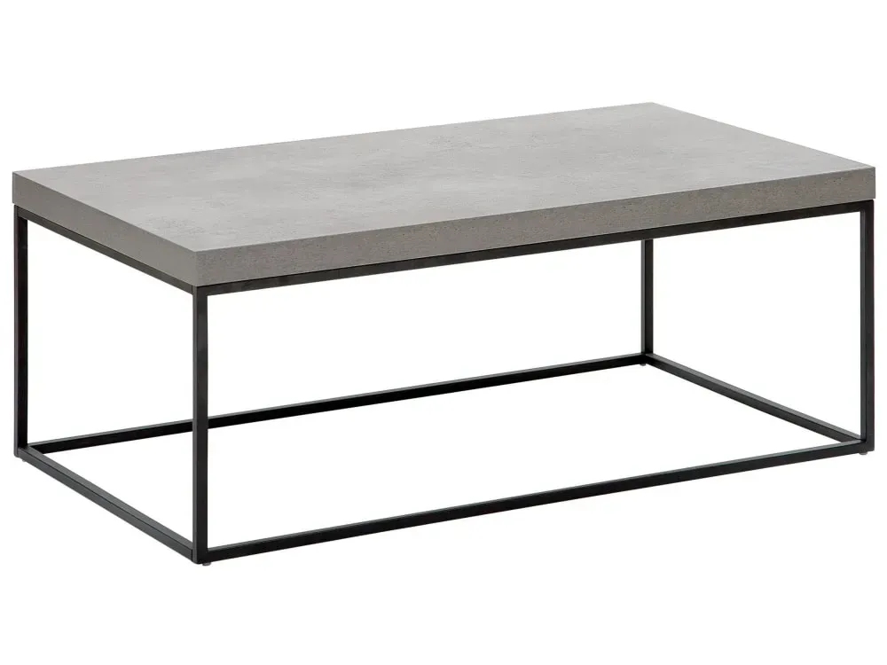 Table basse effet béton gris