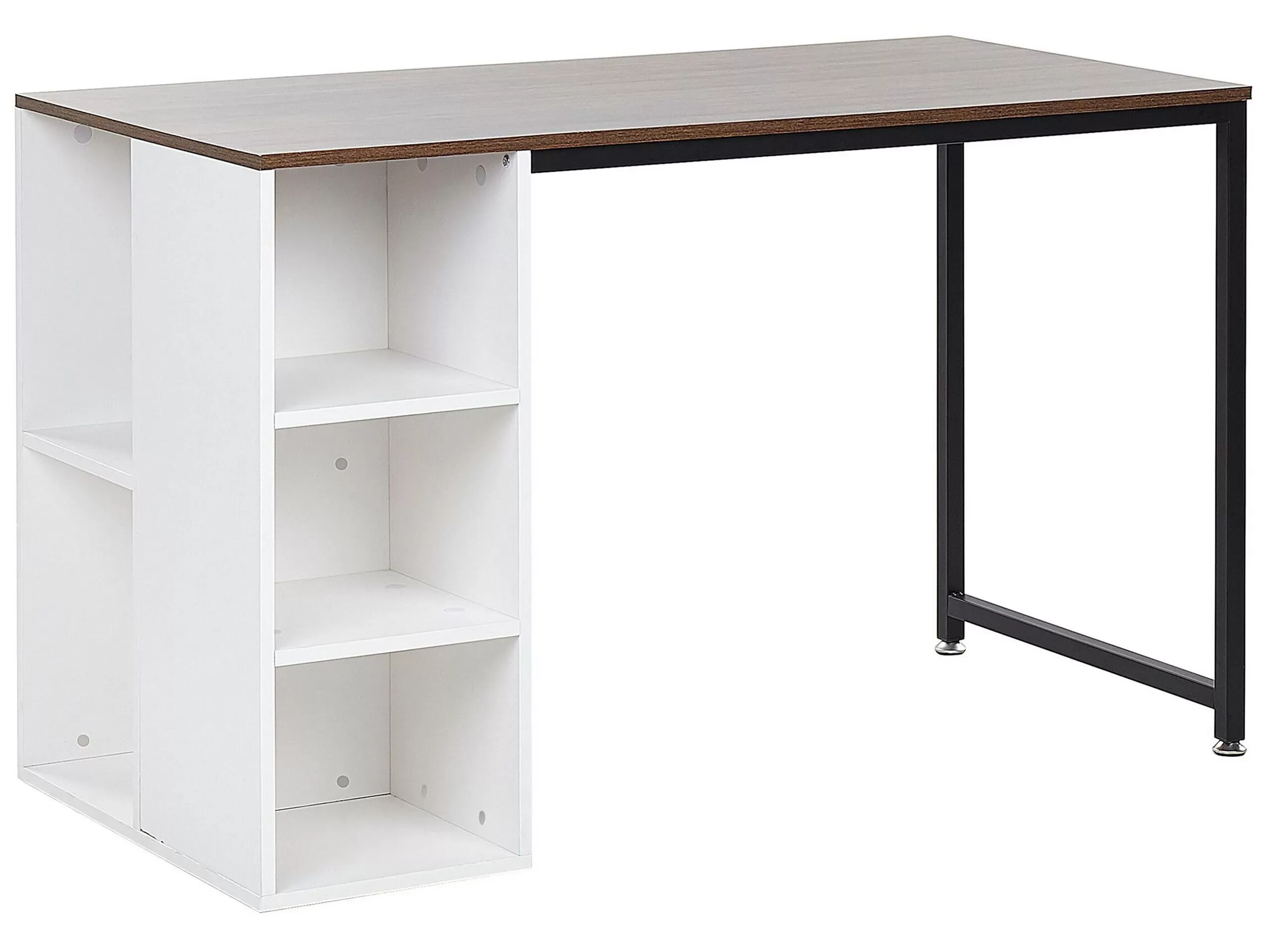 Table de bureau marron blanc 120 cm 60 cm