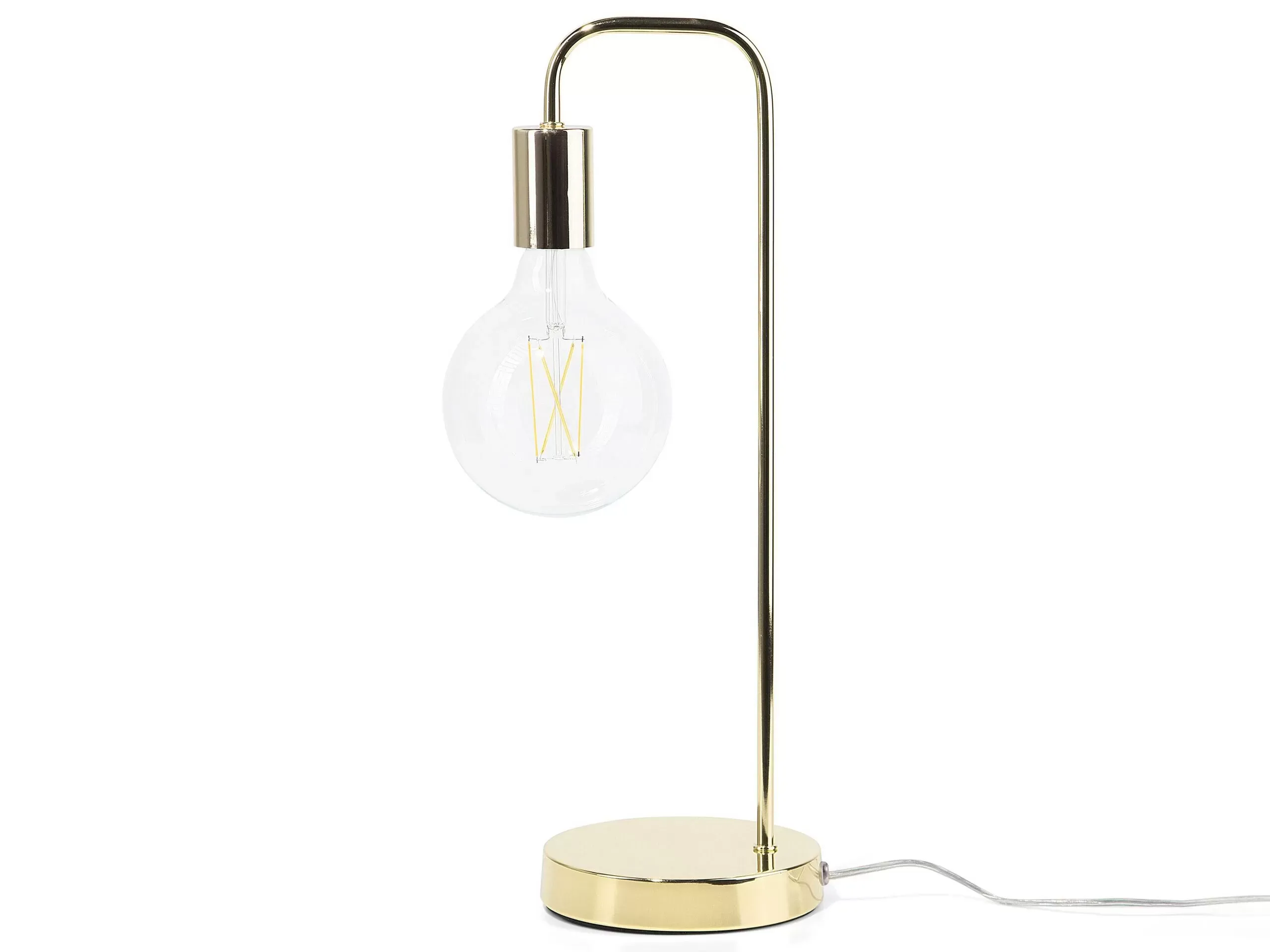 Lampe de bureau métal doré