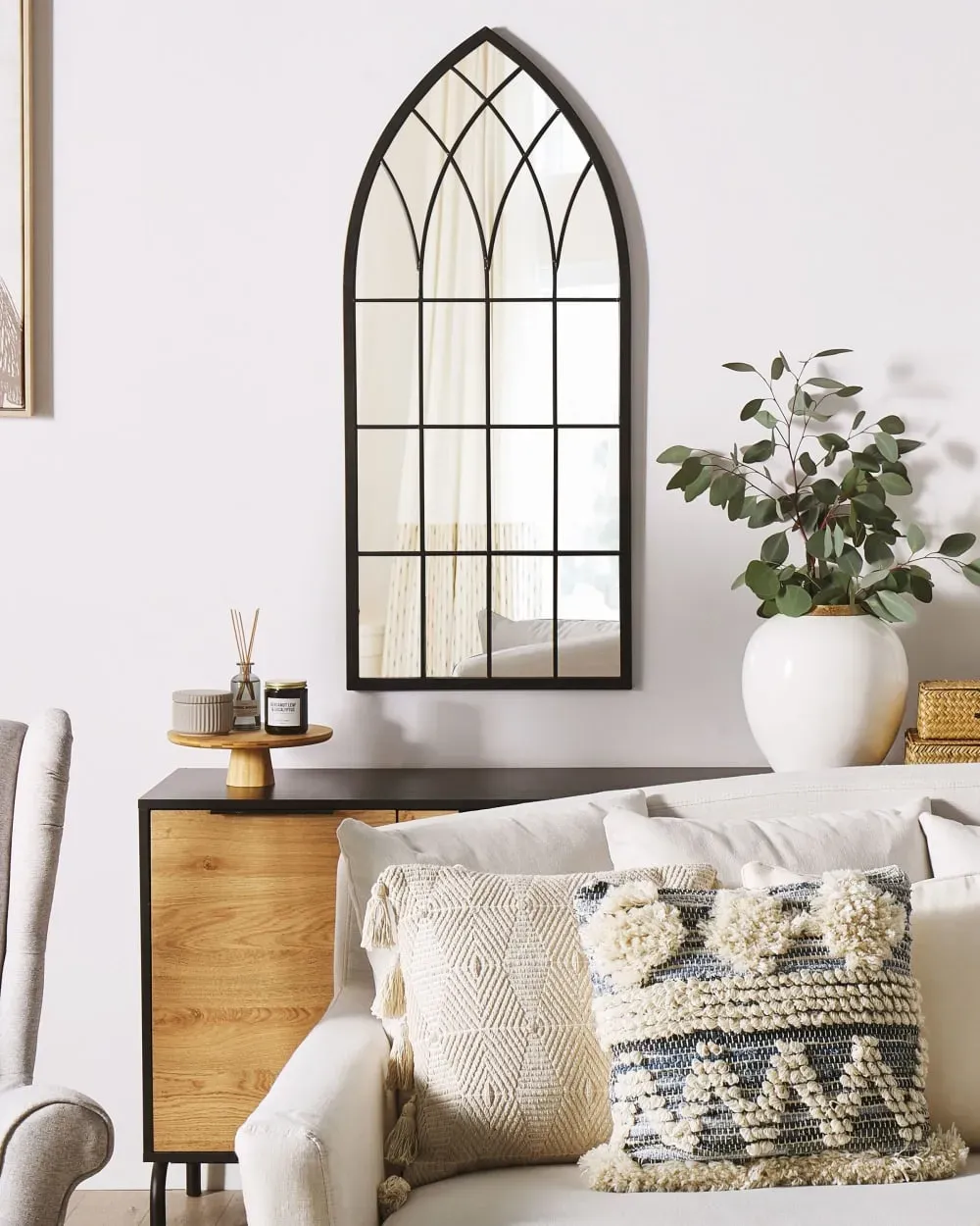 Miroirenmétalnoir115x50