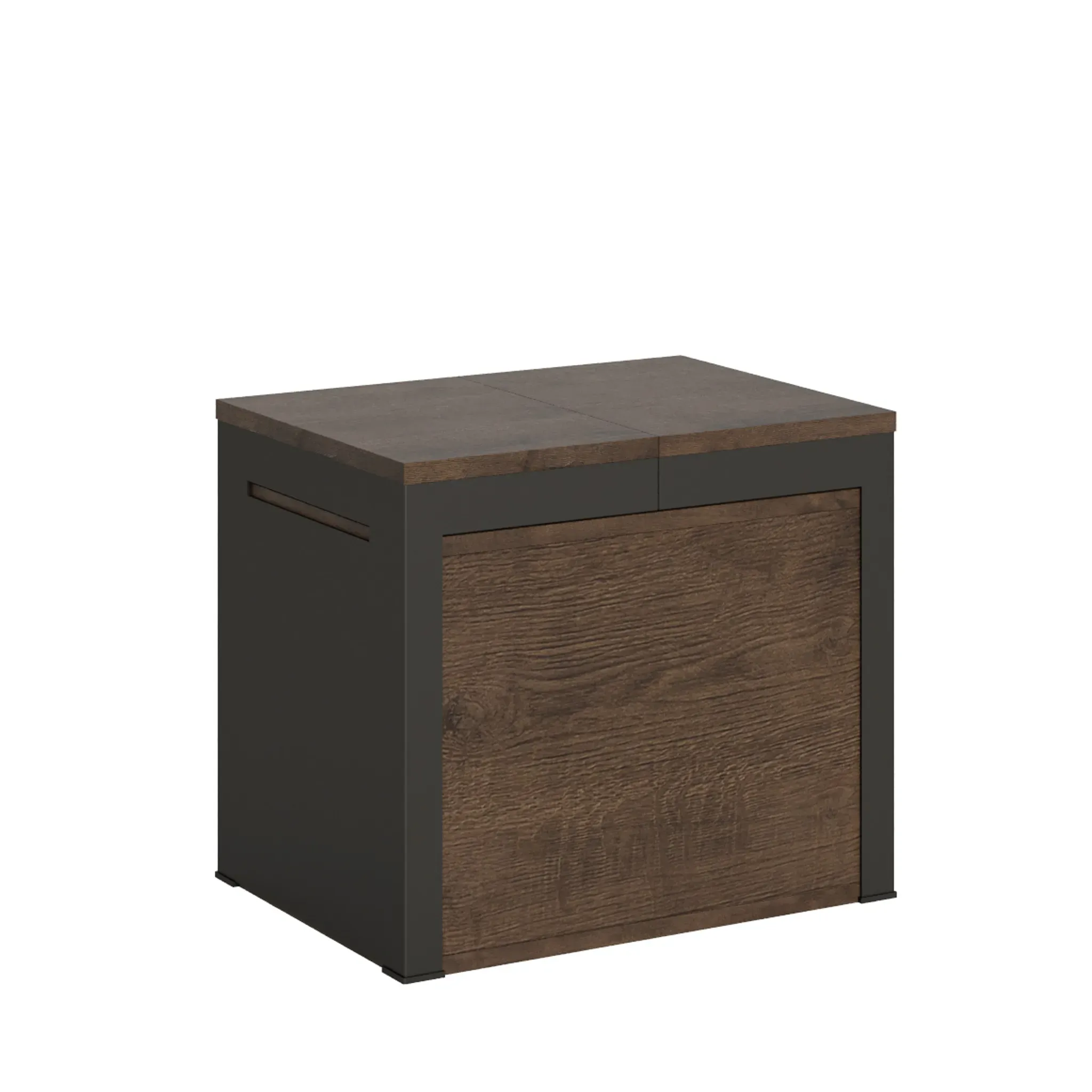 Banc extensible 55x40/305 effet bois noyer rallonges internes