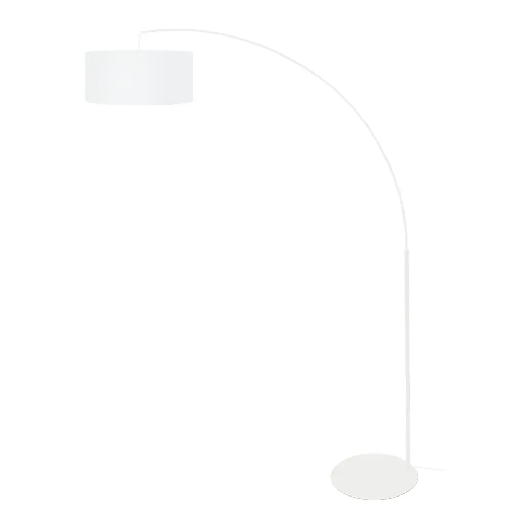 Lampadaire  métal,Blanc  ,H190xD150xP40cm