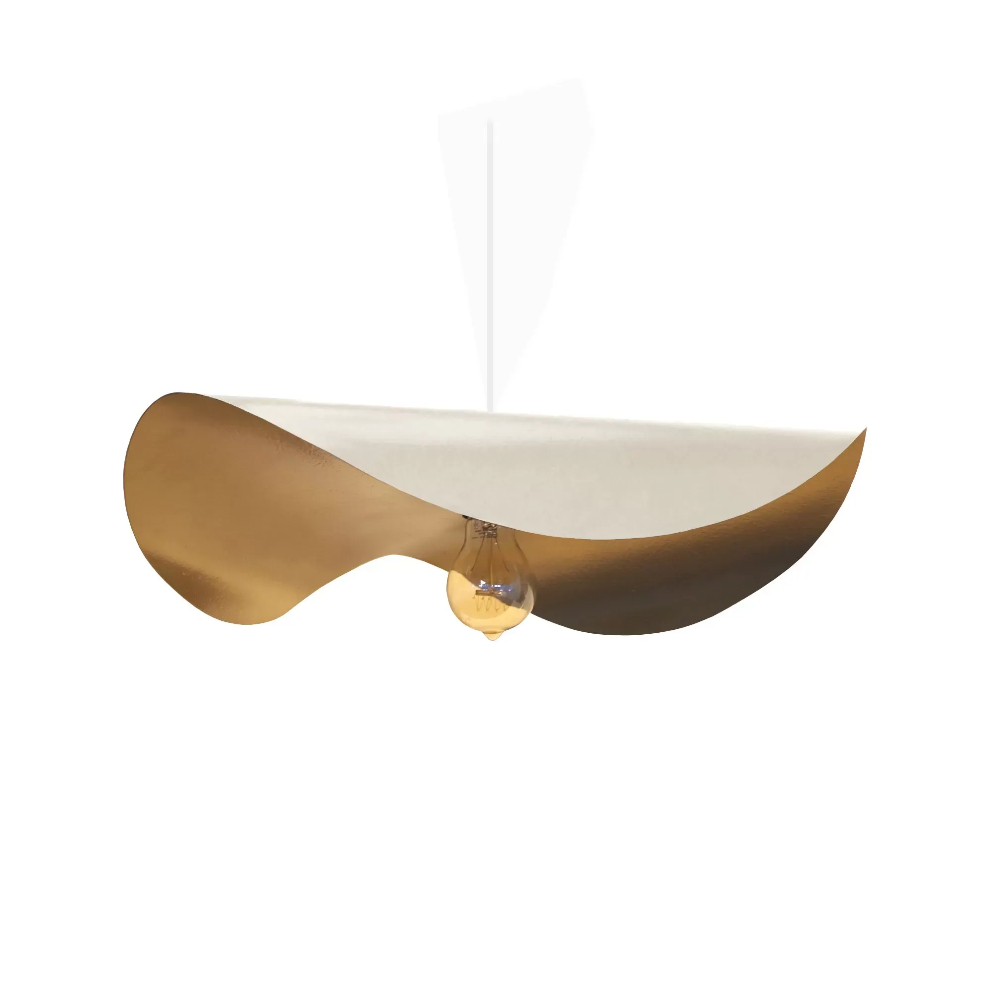 Suspension  métal,Blanc   ,H65xD50xP50cm