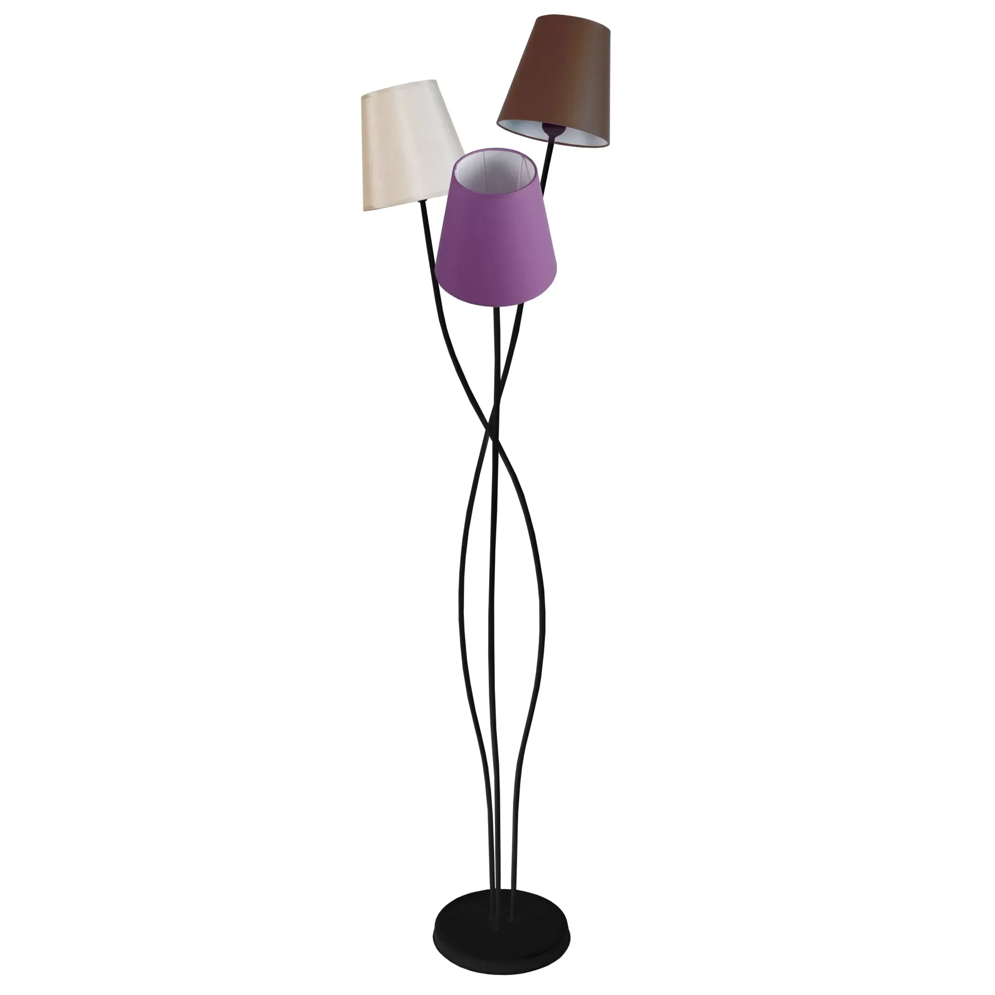 Lampadaire  métal,Noir , H 168xD40x P 40cm