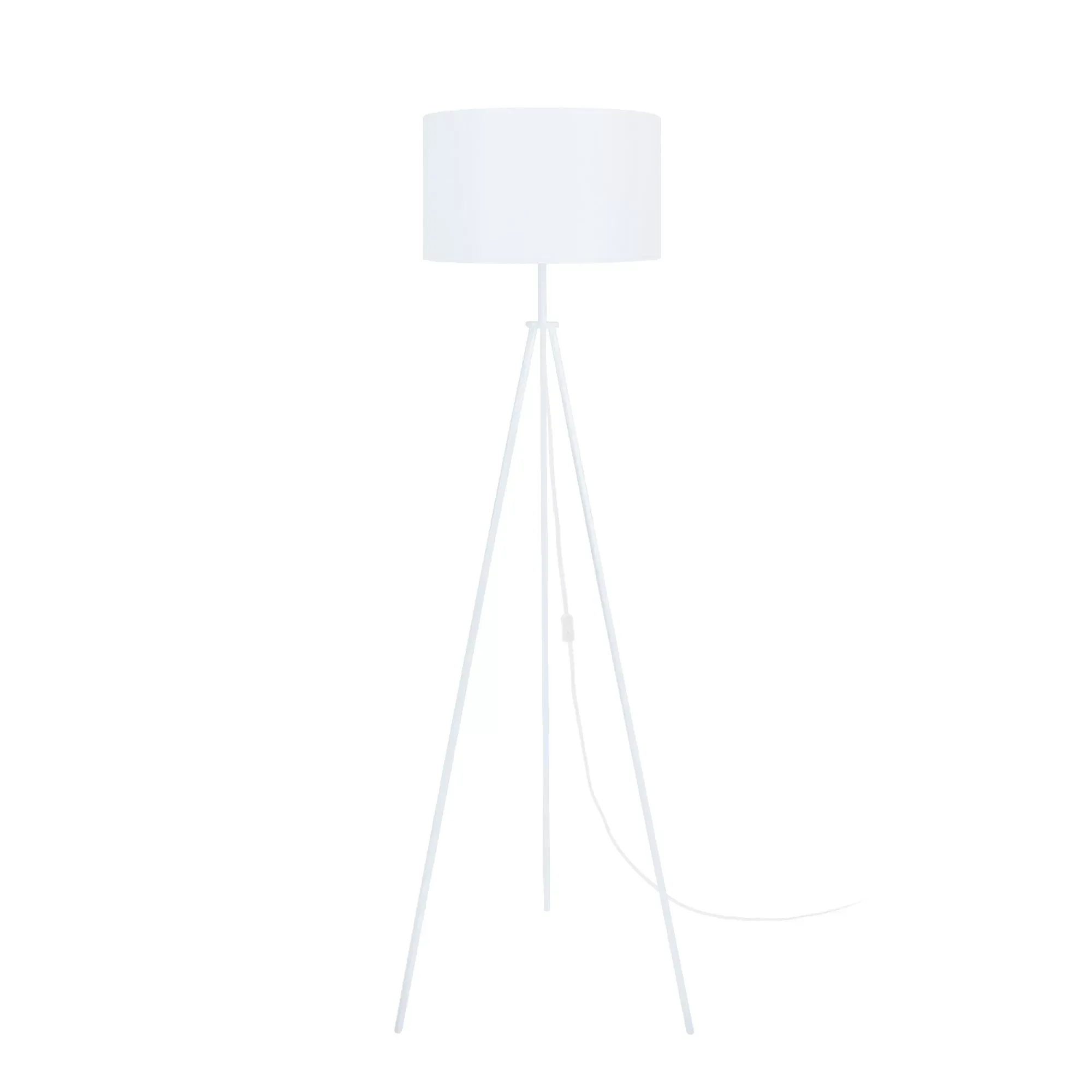 Lampadaire  métal,Blanc ,H148xD45xP45cm