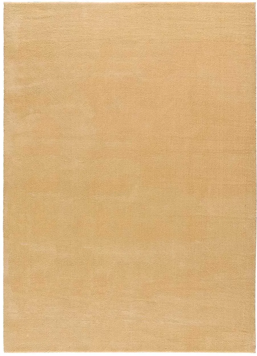 Tapis lavable moutarde antidérapant 200x290 cm