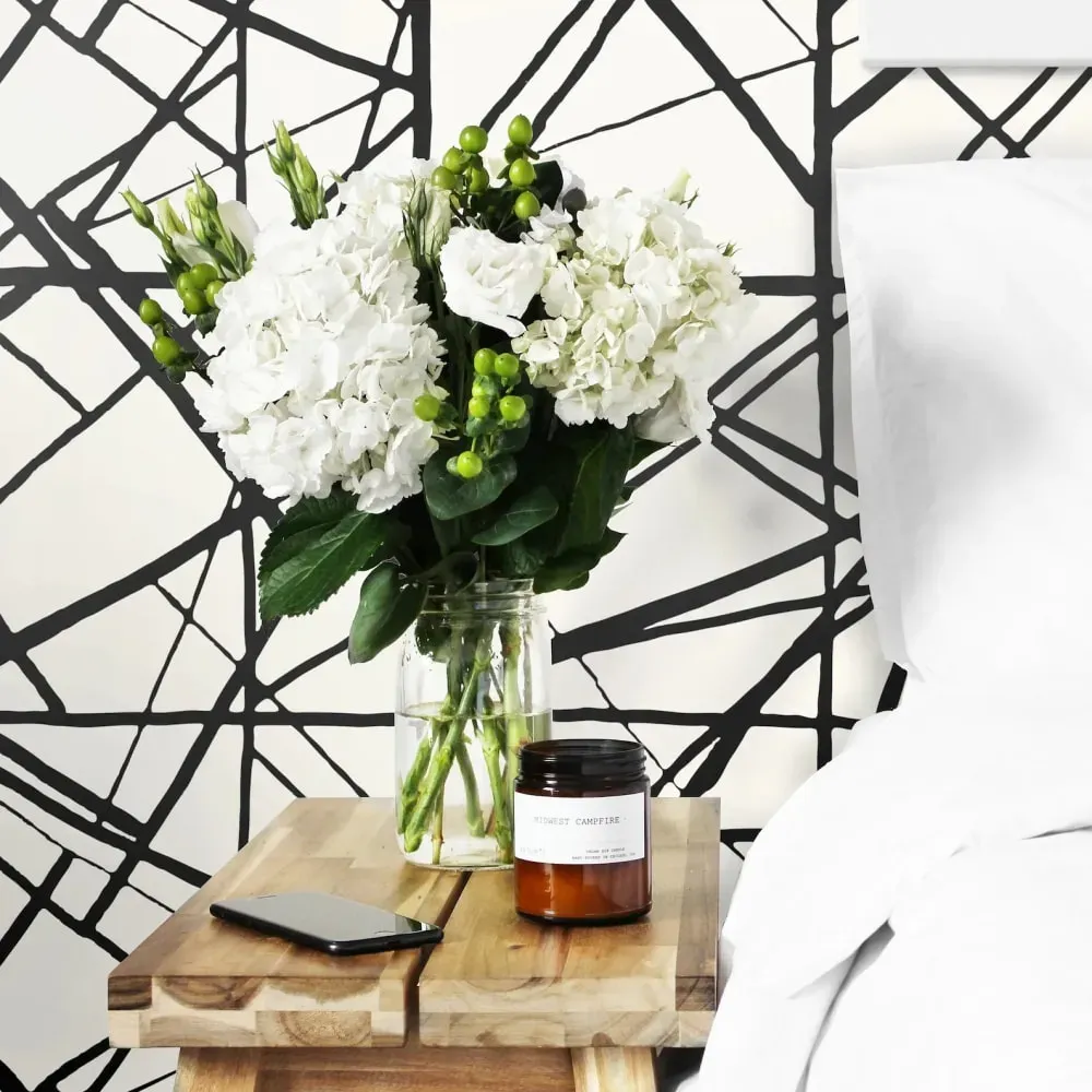 Papier Peint Rayures,papier écologique fin,200x280cm,8 feuilles