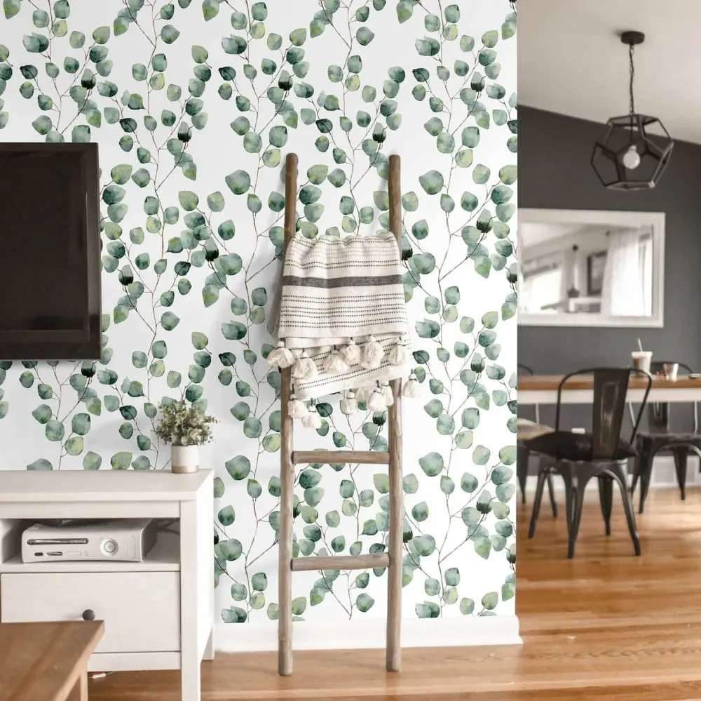 Papier Peint Eucalyptus,papier écologique fin,200x280cm,8 feuilles