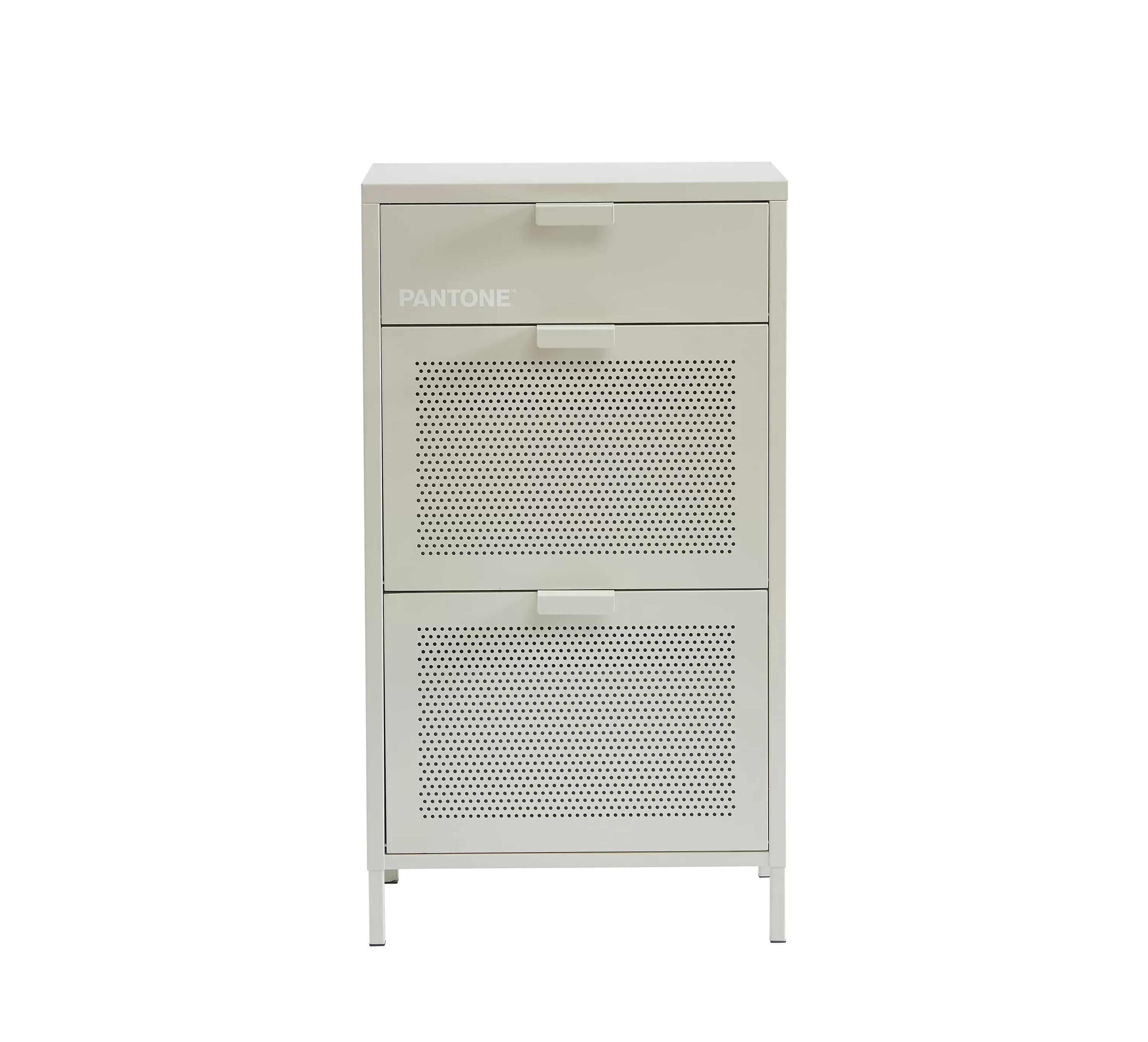 Meuble à chaussures métal beige sable 55cm