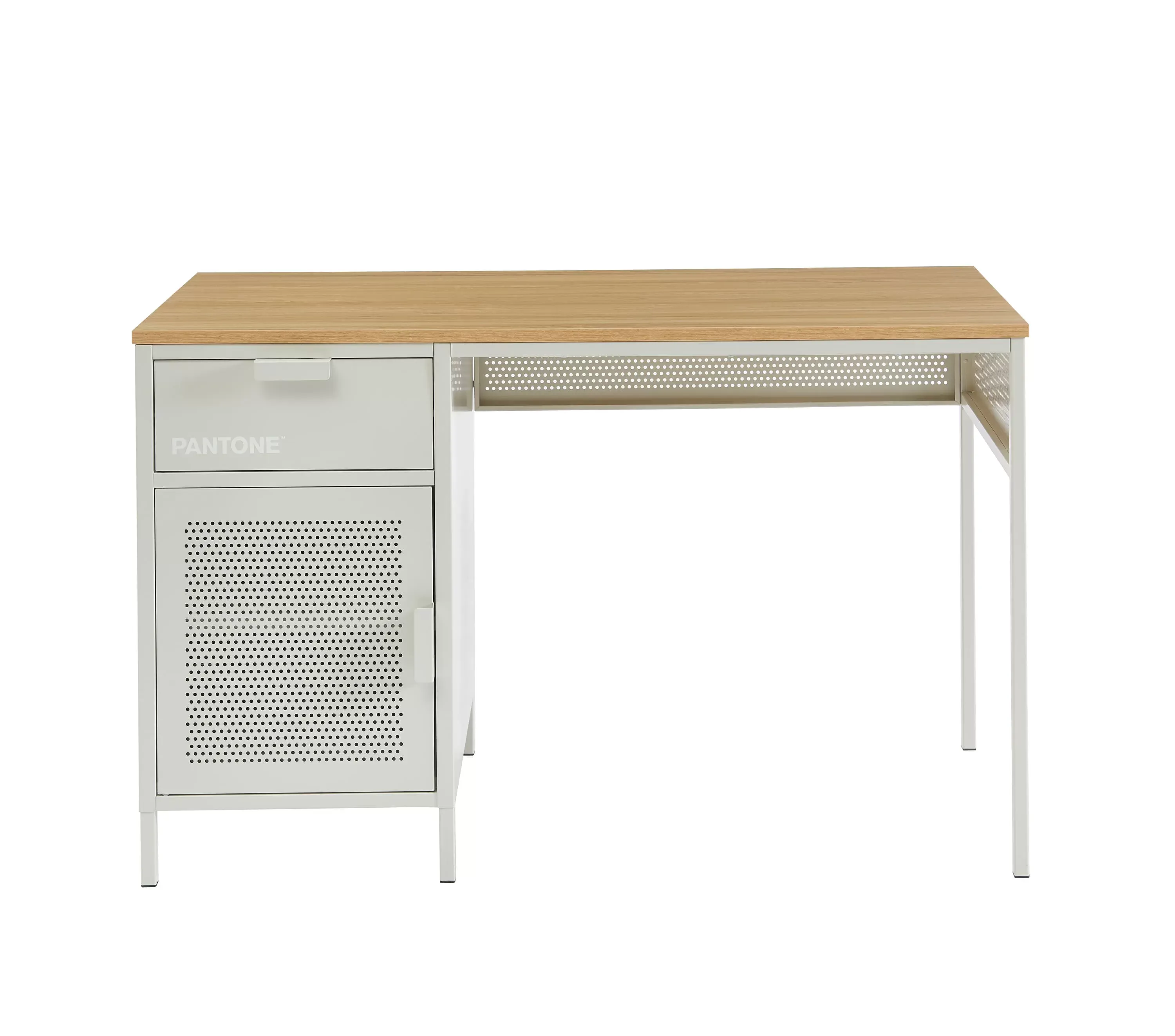 Bureau métal beige sable 120cm