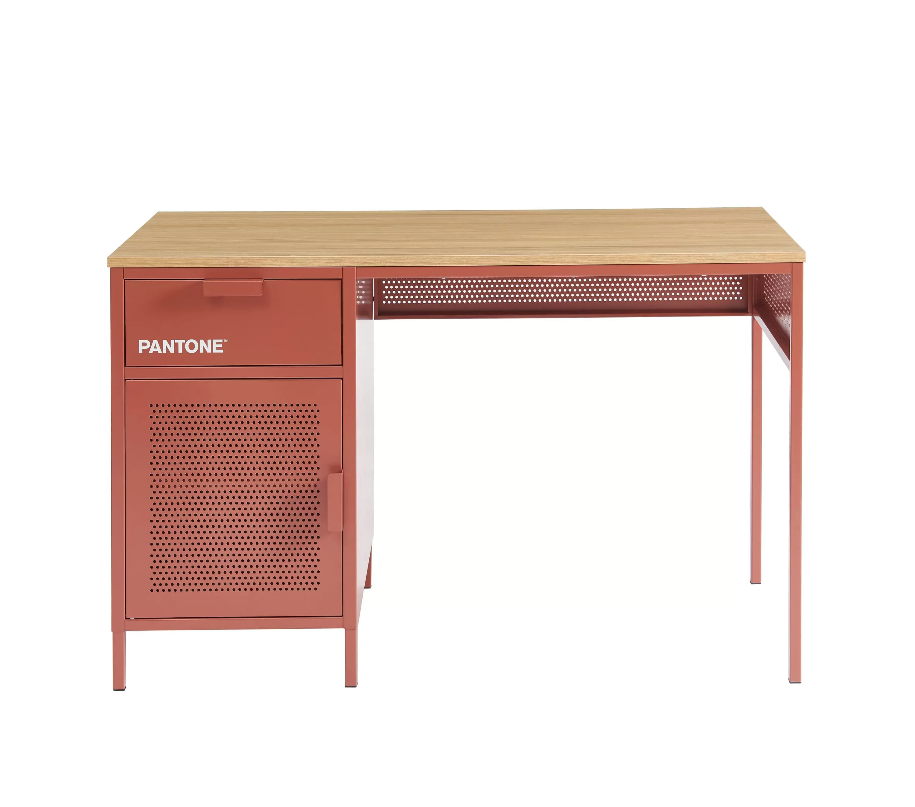 Bureau métal terracotta 120cm