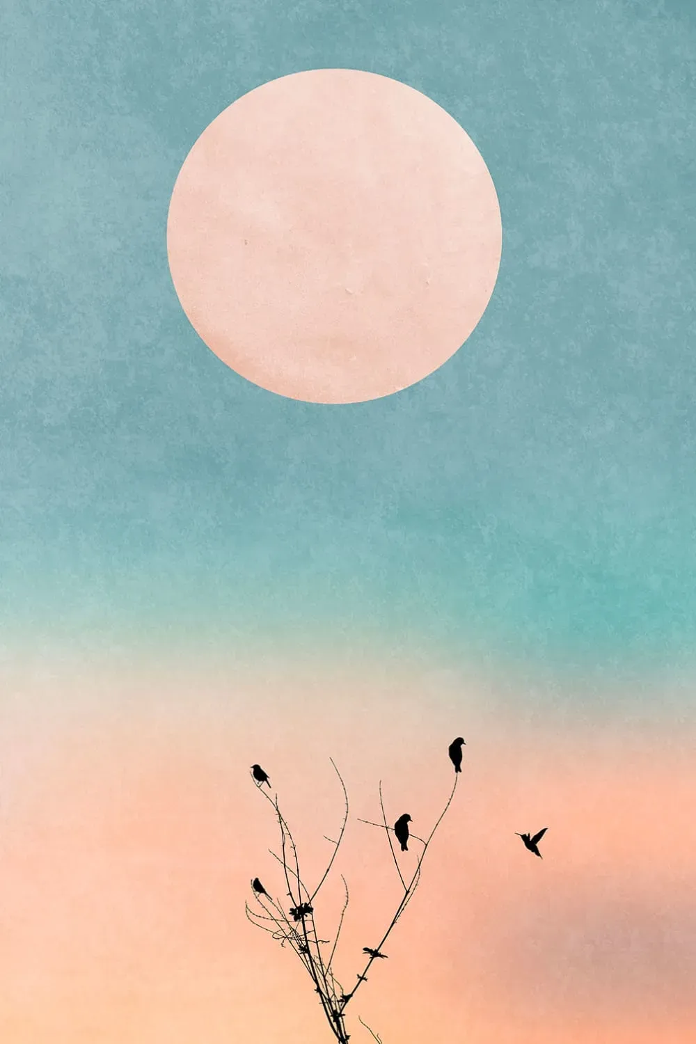 Tableau douceur de vivre imprimé sur toile 60x90 cm