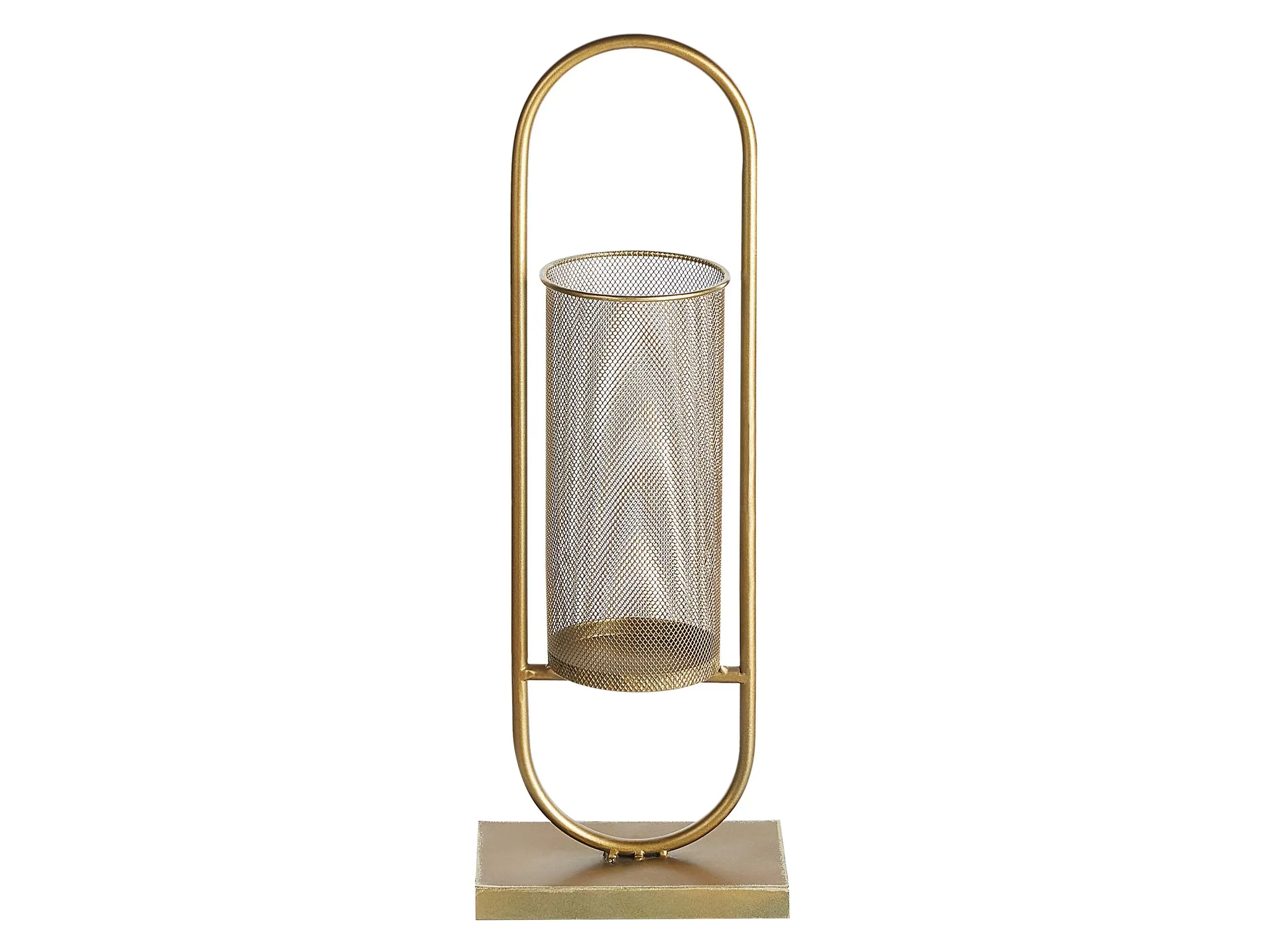 Bougeoir métal 53 cm doré
