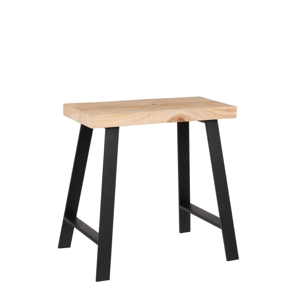 Tabouret en bois marron clair L46