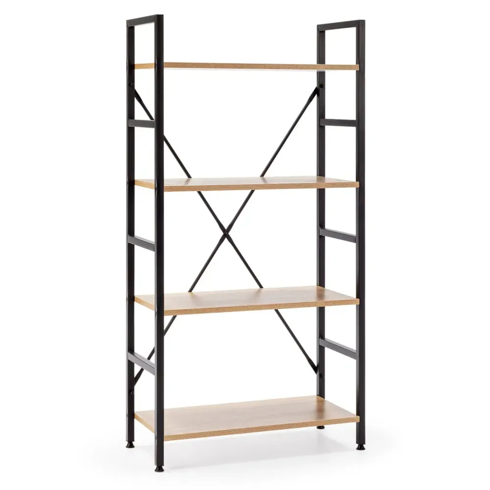 Étagère bibliothèque bois 4 Étagères, pour salle à manger