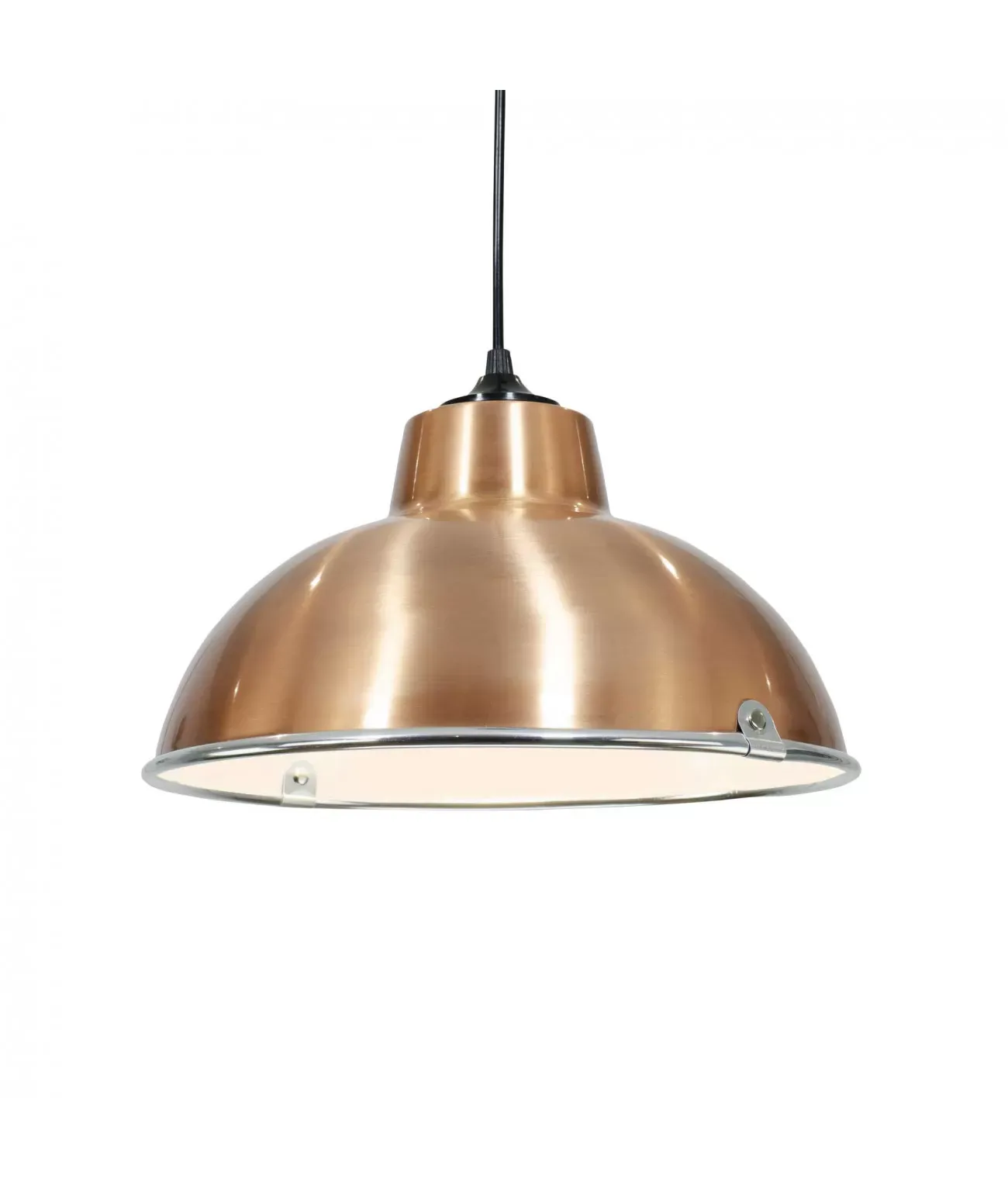 Suspension en métal cuivré